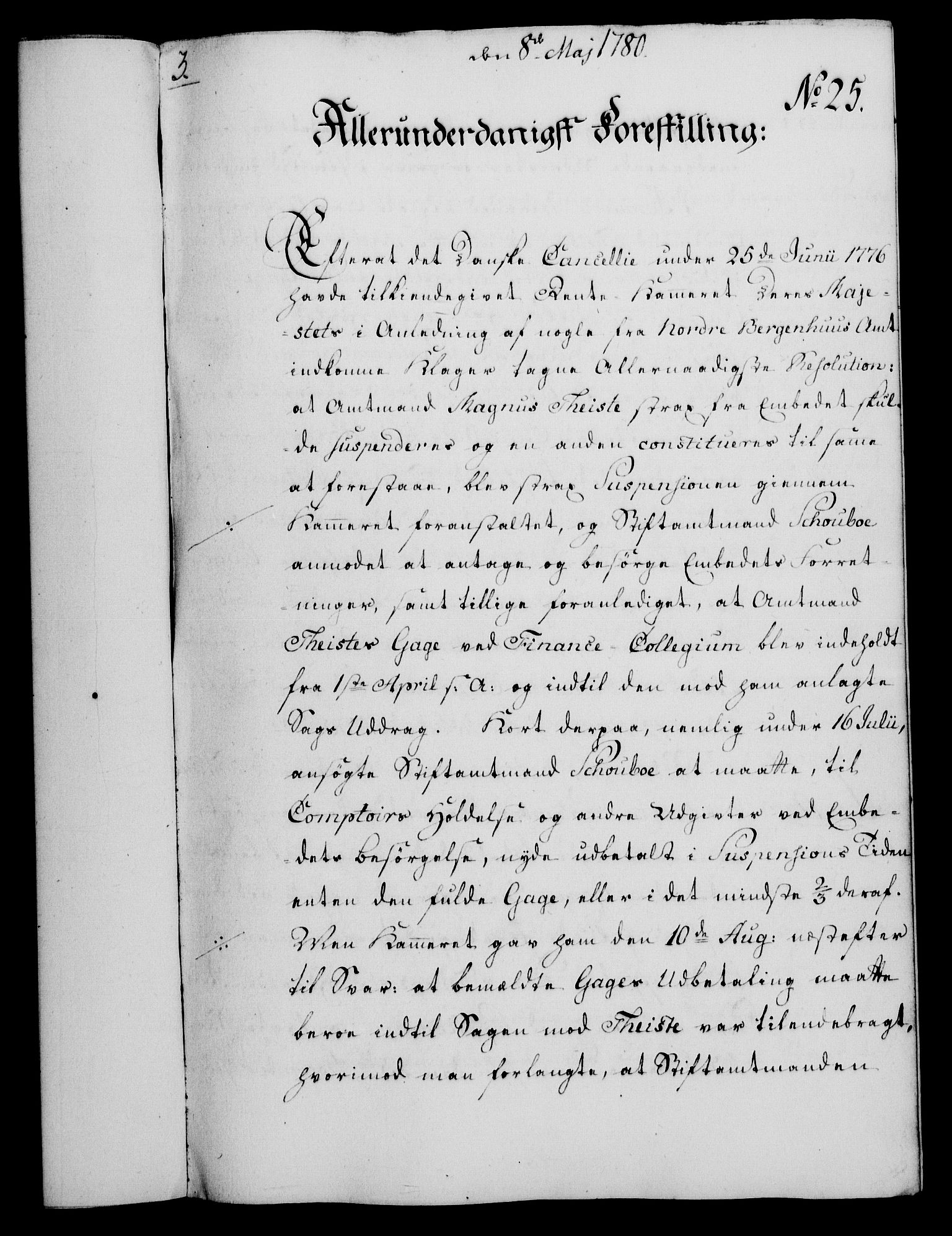 Rentekammeret, Kammerkanselliet, AV/RA-EA-3111/G/Gf/Gfa/L0062: Norsk relasjons- og resolusjonsprotokoll (merket RK 52.62), 1780, p. 213