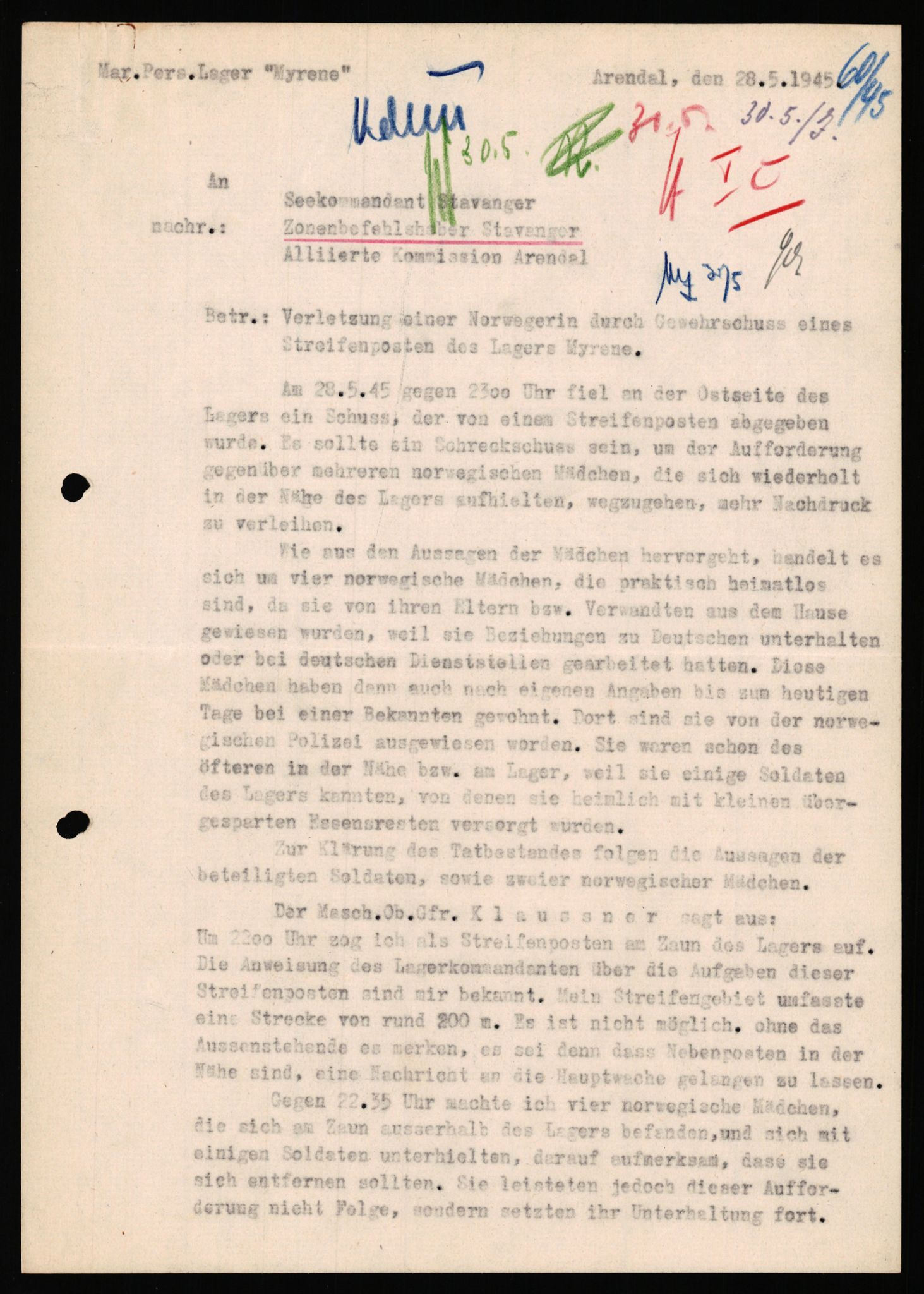 Deutscher Oberbefehlshaber Norwegen (DOBN), AV/RA-RAFA-2197/D/Dl/L0119: DB Zone Stavanger Abt. Ic, 1945, p. 124