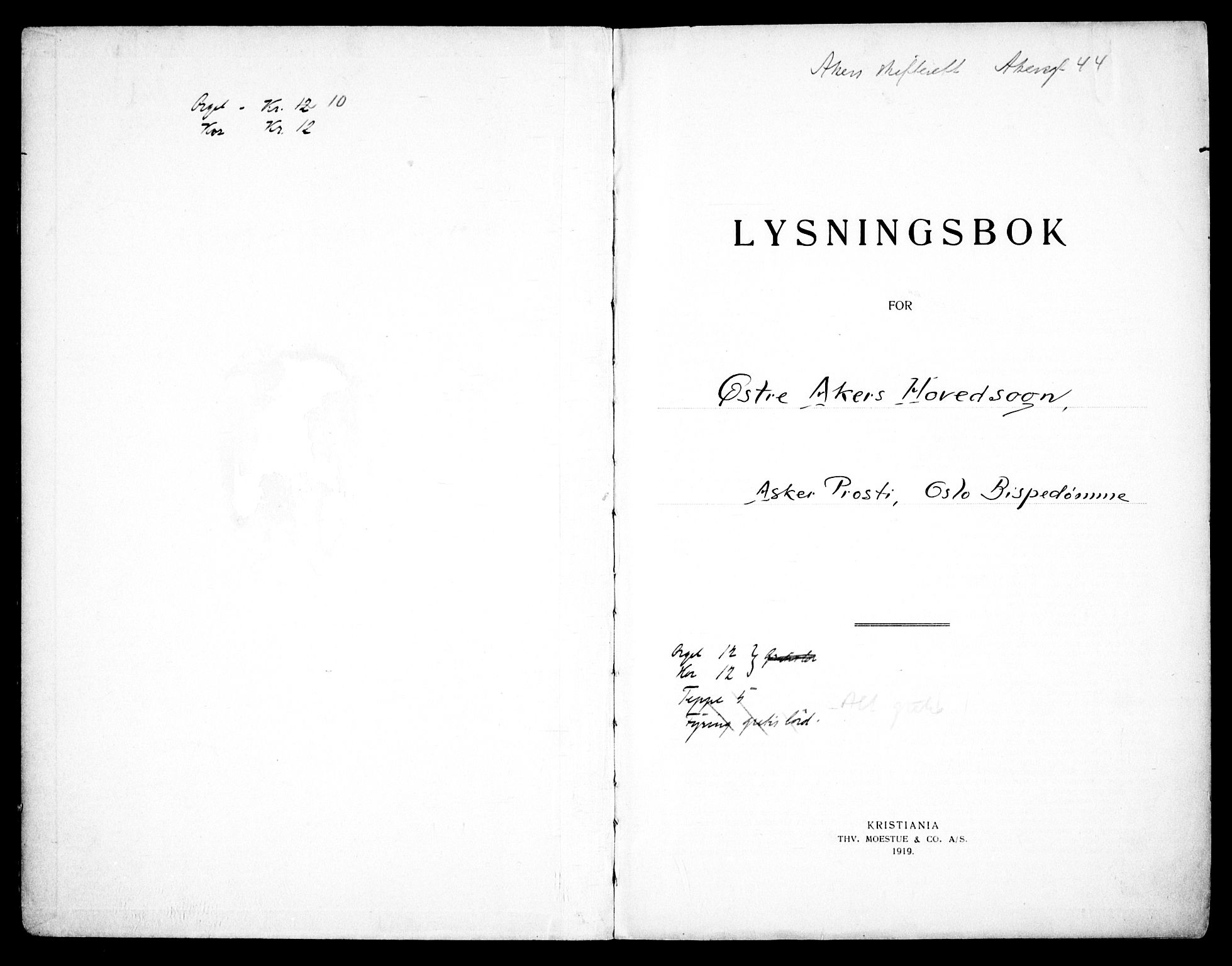 Østre Aker prestekontor Kirkebøker, SAO/A-10840/H/Ha/L0008: Banns register no. I 8, 1933-1939