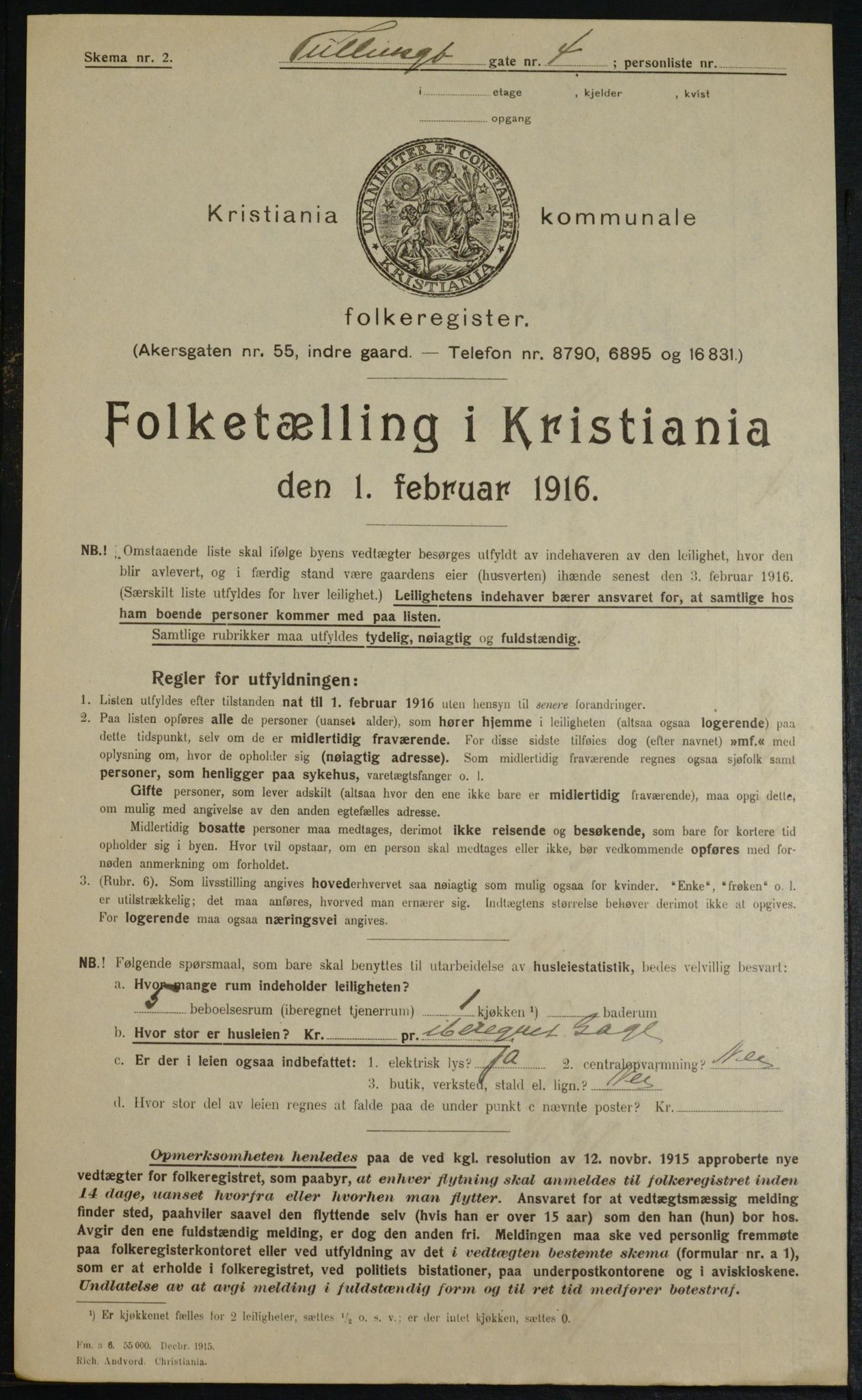 OBA, Municipal Census 1916 for Kristiania, 1916, p. 120553