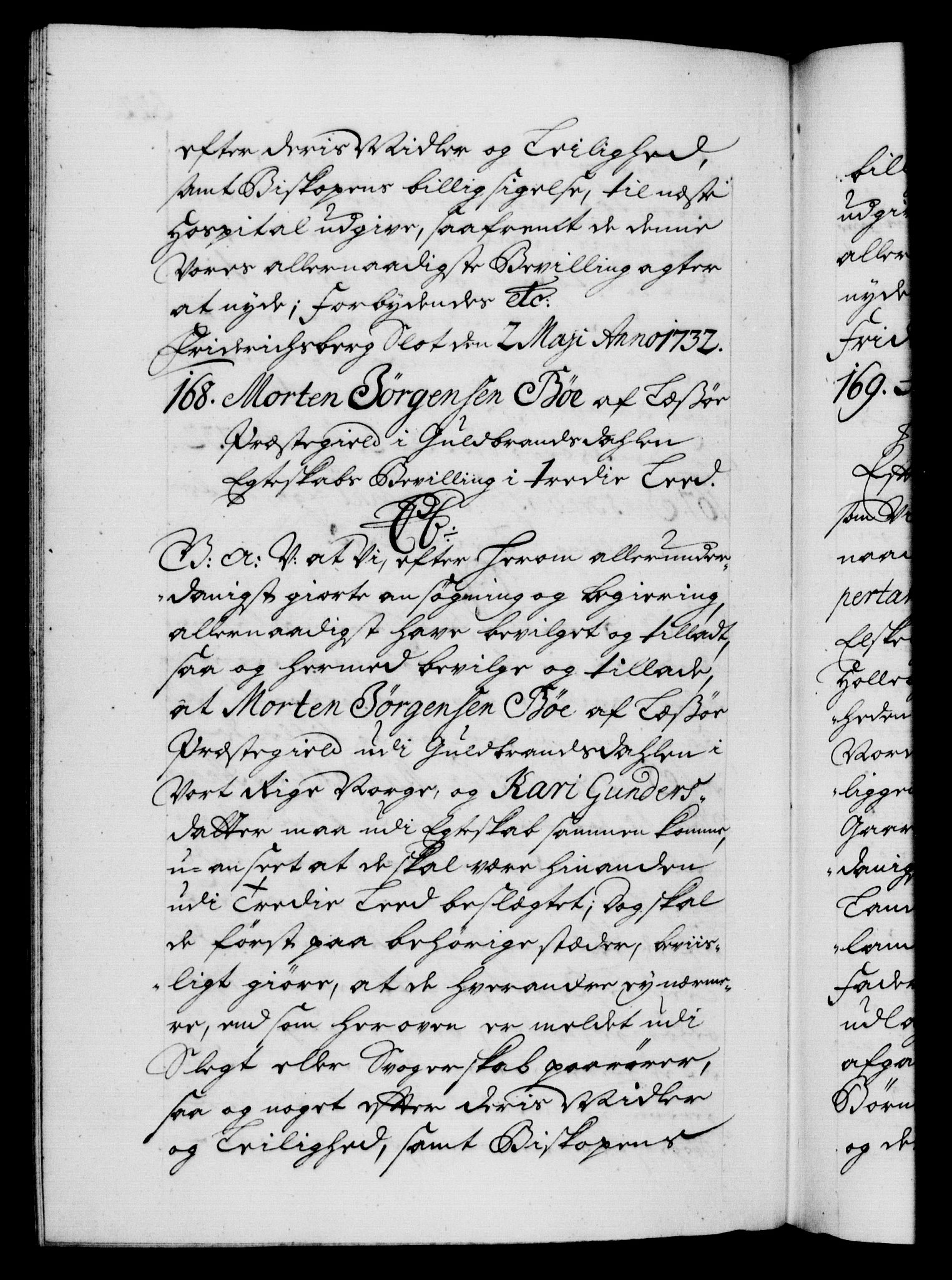 Danske Kanselli 1572-1799, AV/RA-EA-3023/F/Fc/Fca/Fcaa/L0027: Norske registre, 1730-1732, p. 522b