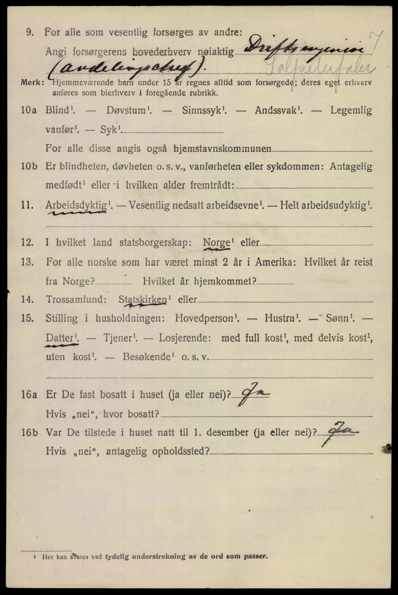 SAKO, 1920 census for Tinn, 1920, p. 18563