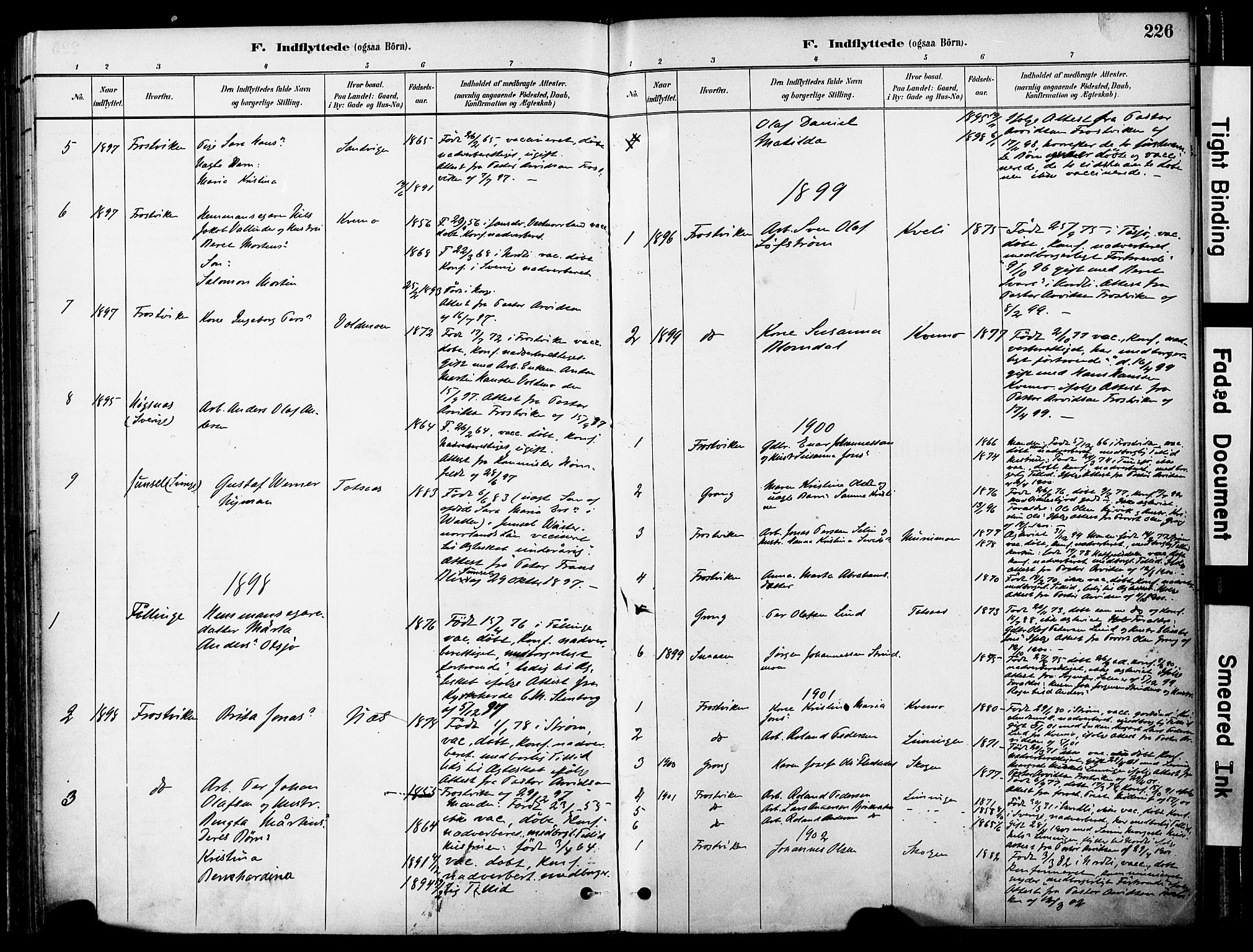 Ministerialprotokoller, klokkerbøker og fødselsregistre - Nord-Trøndelag, SAT/A-1458/755/L0494: Parish register (official) no. 755A03, 1882-1902, p. 226