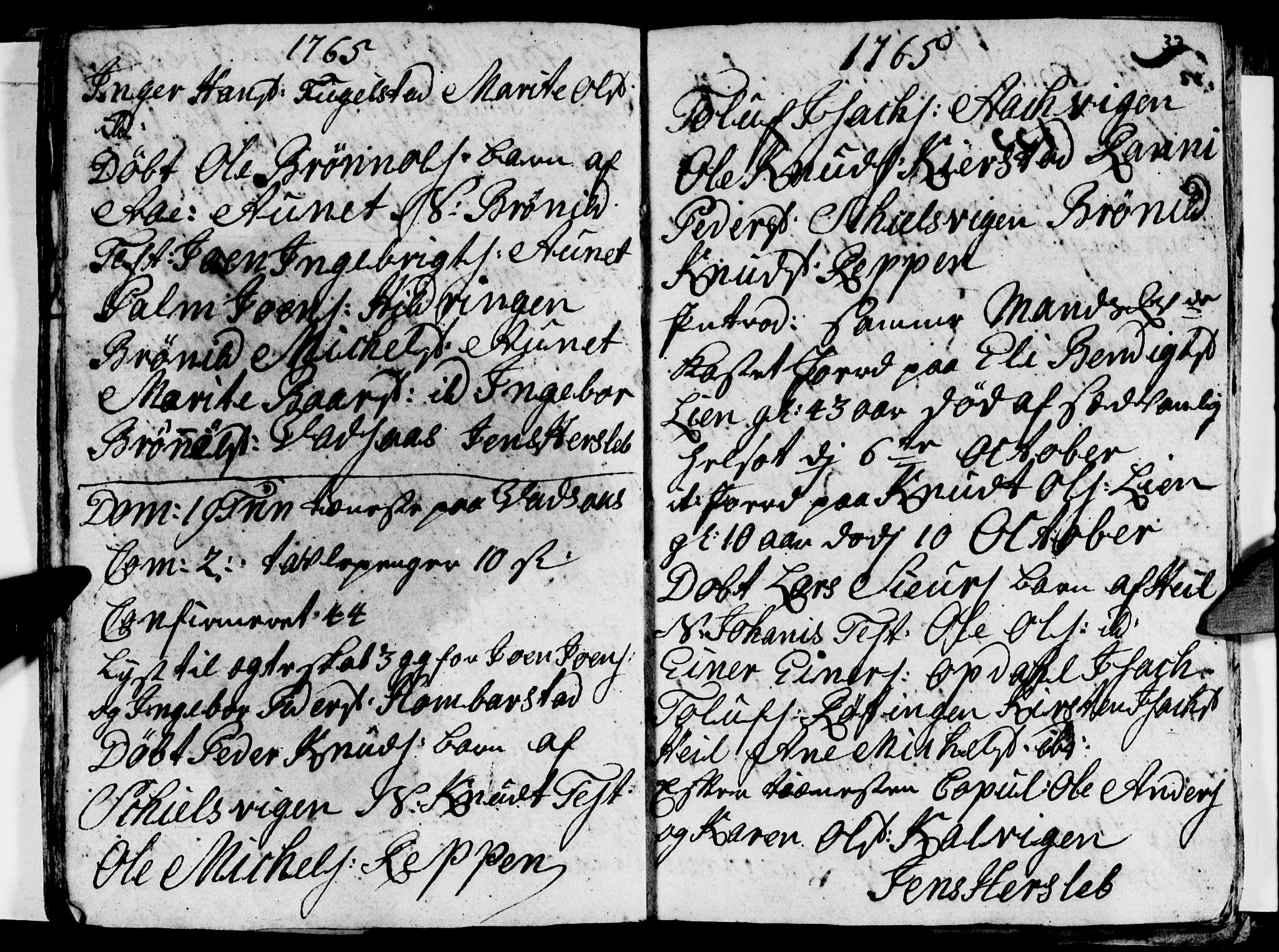 Ministerialprotokoller, klokkerbøker og fødselsregistre - Nordland, AV/SAT-A-1459/810/L0138: Parish register (official) no. 810A02, 1763-1770, p. 33