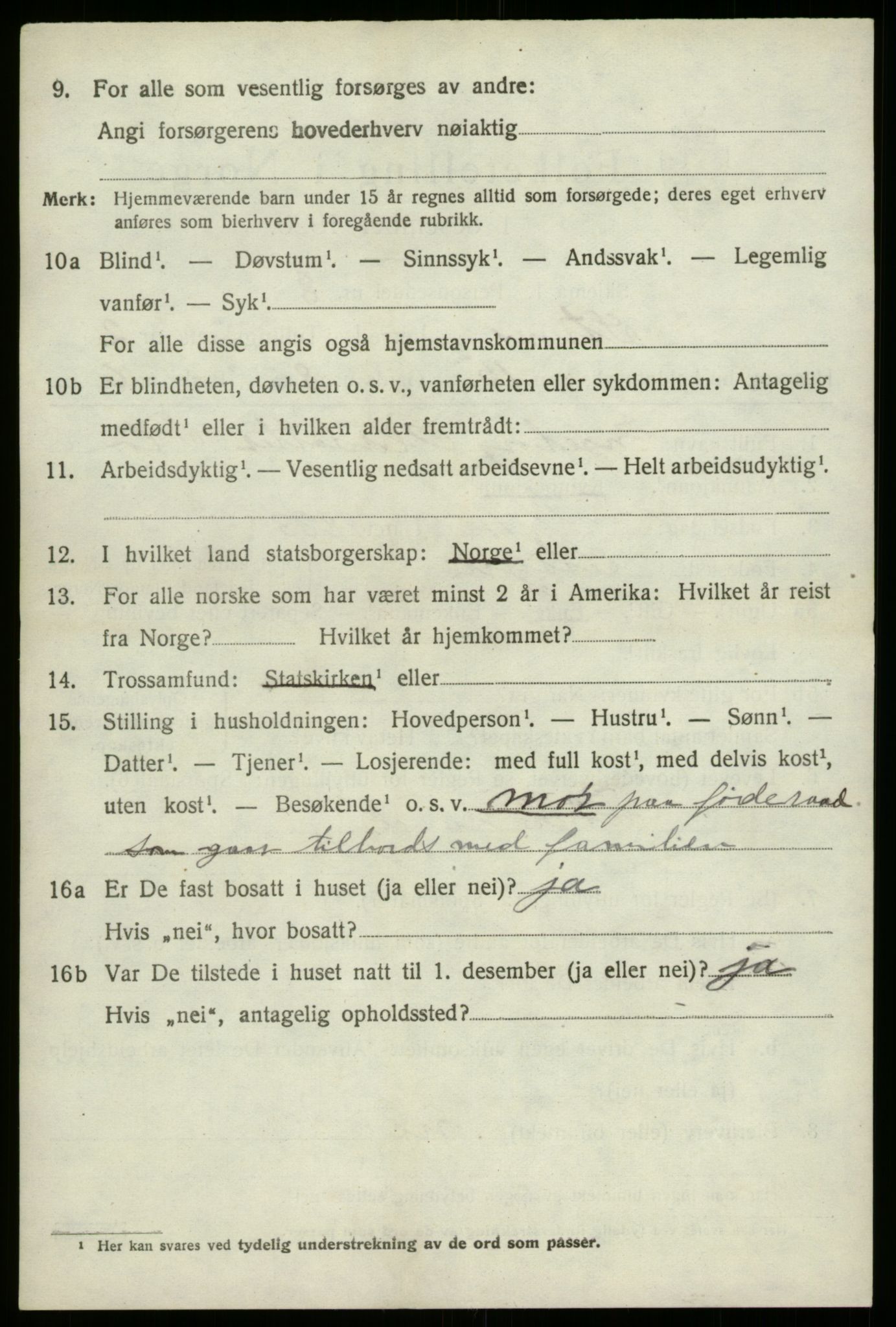 SAB, 1920 census for Stryn, 1920, p. 1297