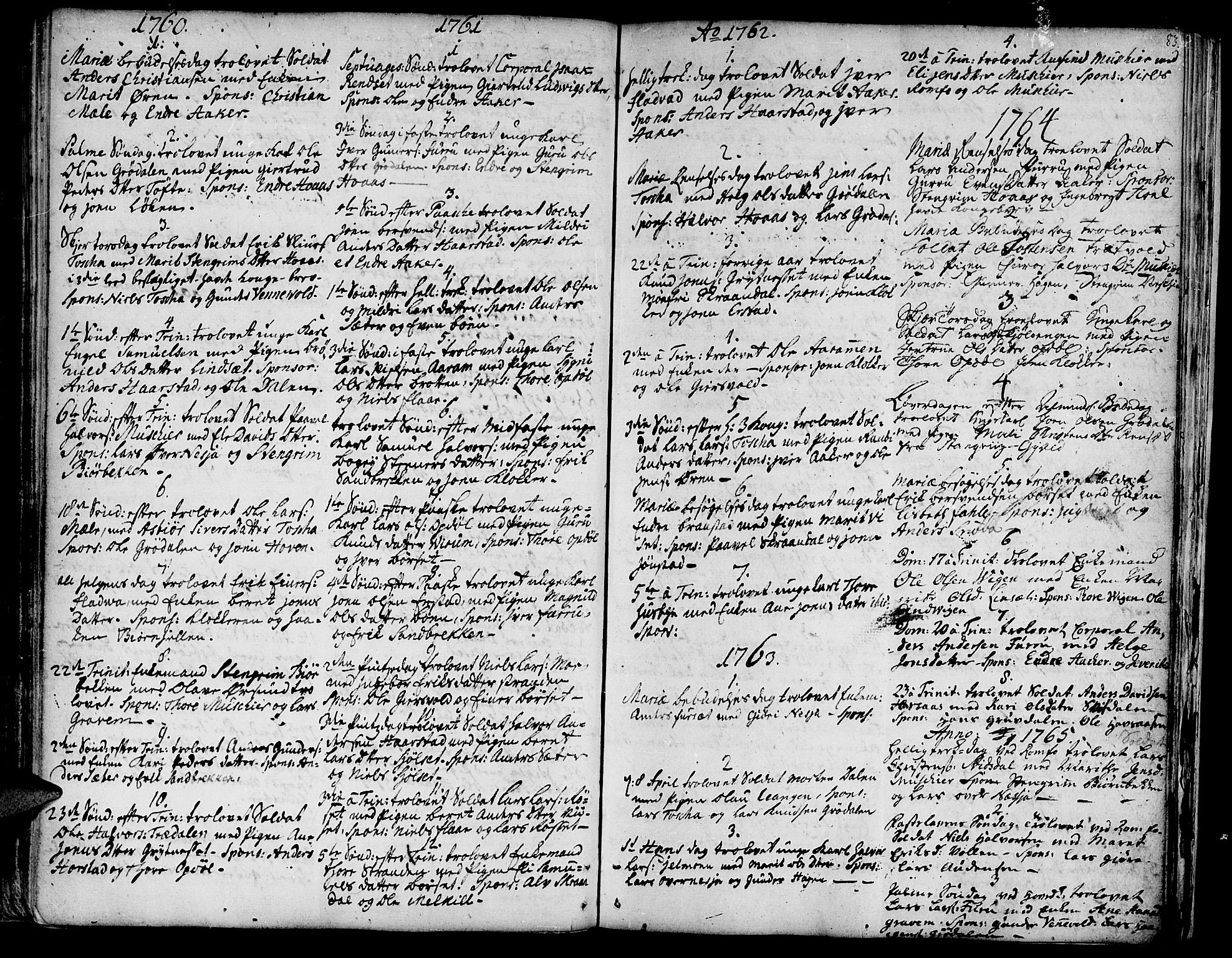 Ministerialprotokoller, klokkerbøker og fødselsregistre - Møre og Romsdal, SAT/A-1454/590/L1007: Parish register (official) no. 590A01, 1752-1793, p. 83