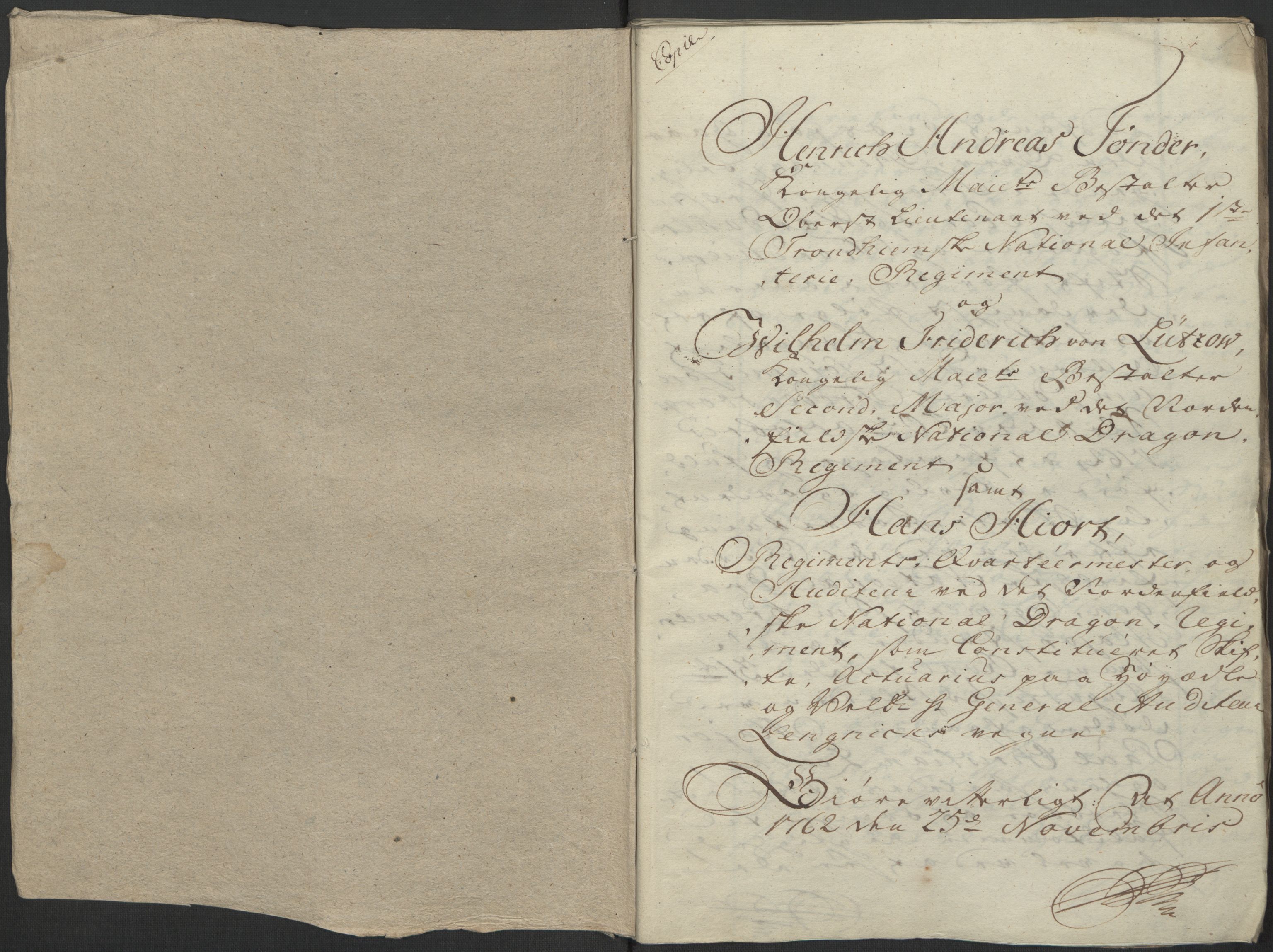 Forsvaret, Generalauditøren, RA/RAFA-1772/F/Fj/Fja/L0038: --, 1744-1821, p. 424