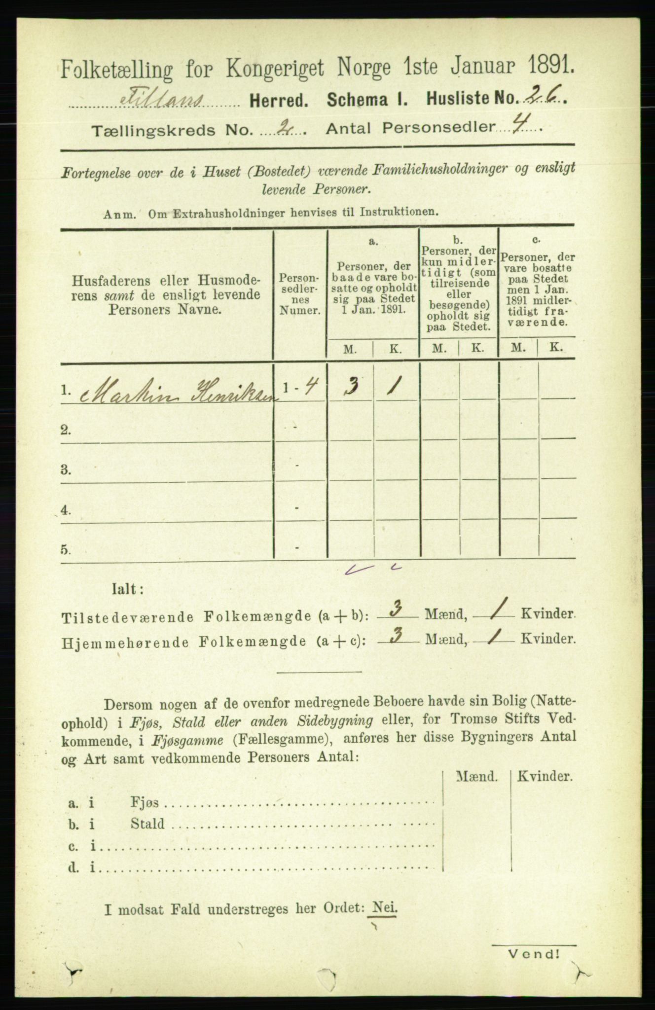 RA, 1891 census for 1616 Fillan, 1891, p. 215