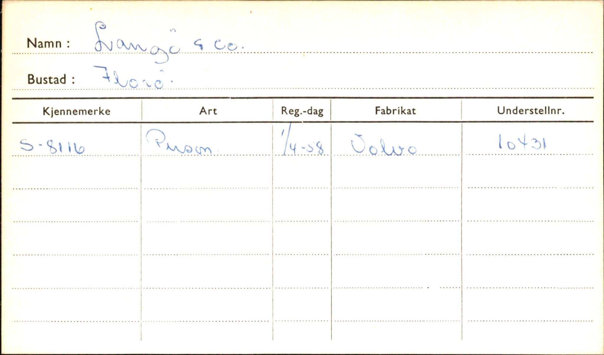 Statens vegvesen, Sogn og Fjordane vegkontor, AV/SAB-A-5301/4/F/L0001B: Eigarregister Fjordane til 1.6.1961, 1930-1961, p. 432