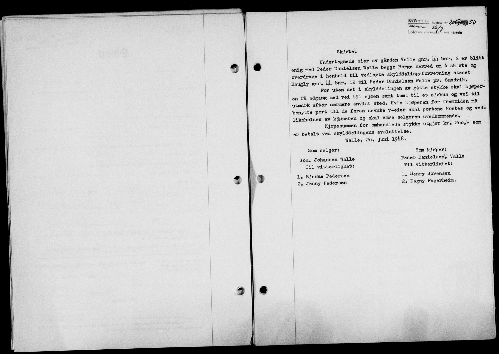 Lofoten sorenskriveri, SAT/A-0017/1/2/2C/L0024a: Mortgage book no. 24a, 1950-1950, Diary no: : 2007/1950