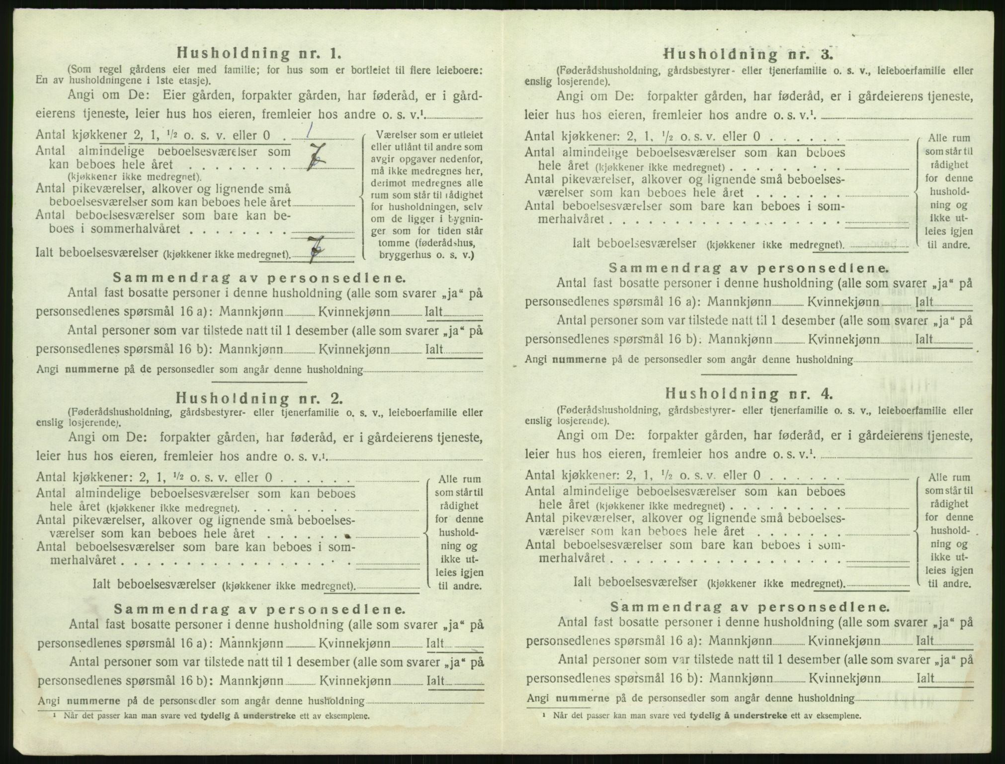 SAK, 1920 census for Dypvåg, 1920, p. 542