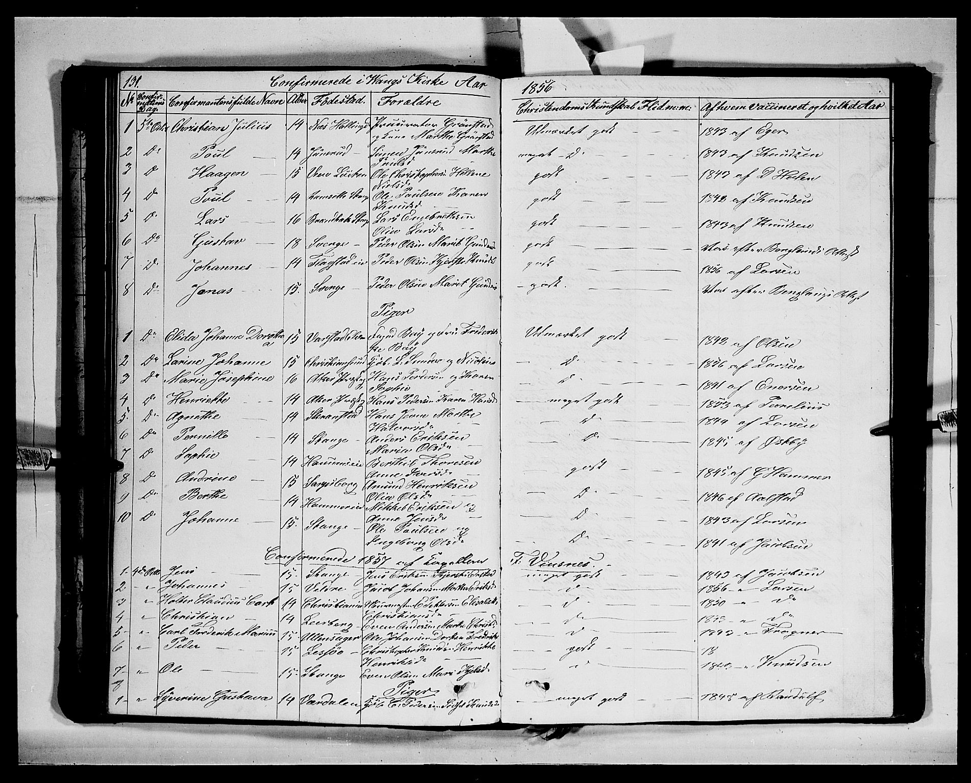Vang prestekontor, Hedmark, SAH/PREST-008/H/Ha/Hab/L0011: Parish register (copy) no. 11, 1855-1878, p. 131