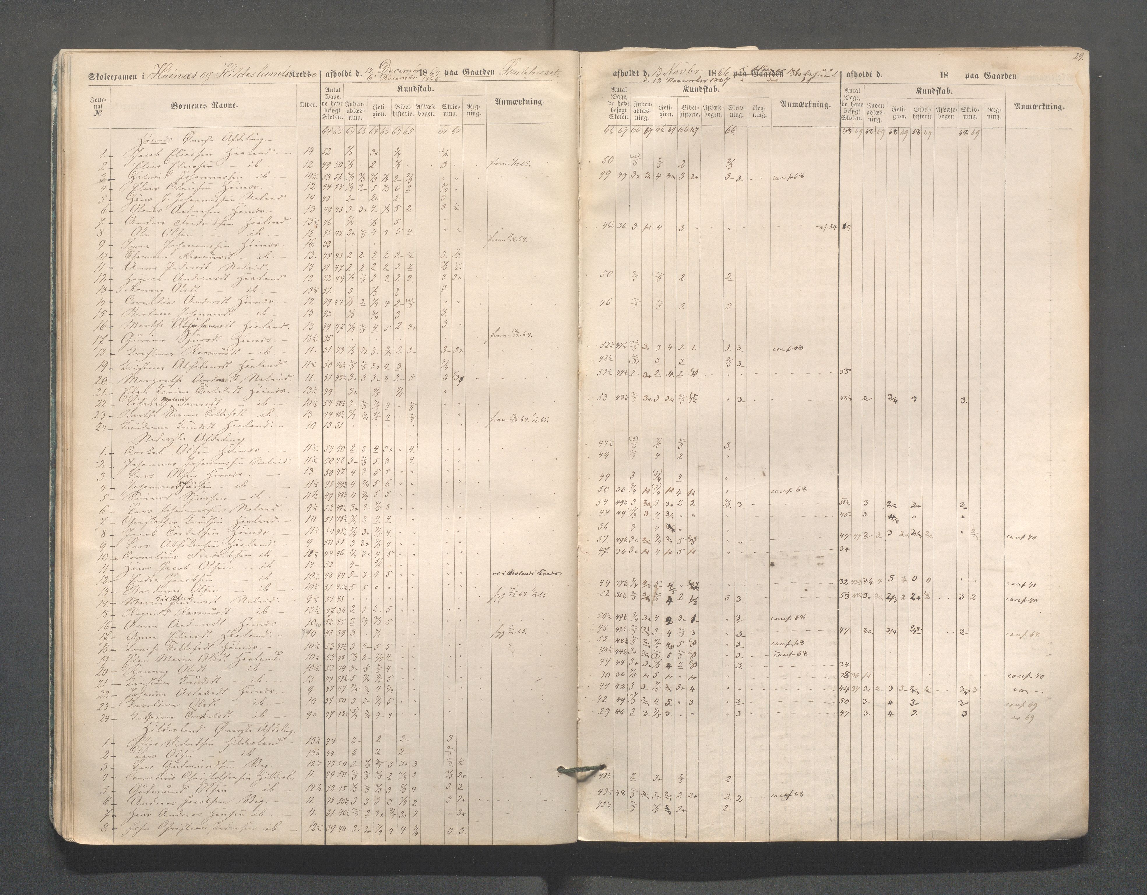 Skudenes kommune - Skudenes skole, IKAR/A-298/I/L0002: Eksamen, 1864-1883, p. 29