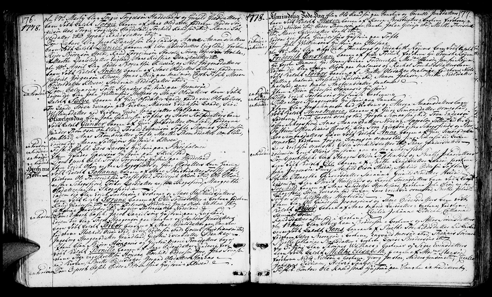 Mandal sokneprestkontor, AV/SAK-1111-0030/F/Fa/Faa/L0003: Parish register (official) no. A 3, 1748-1794, p. 176-177