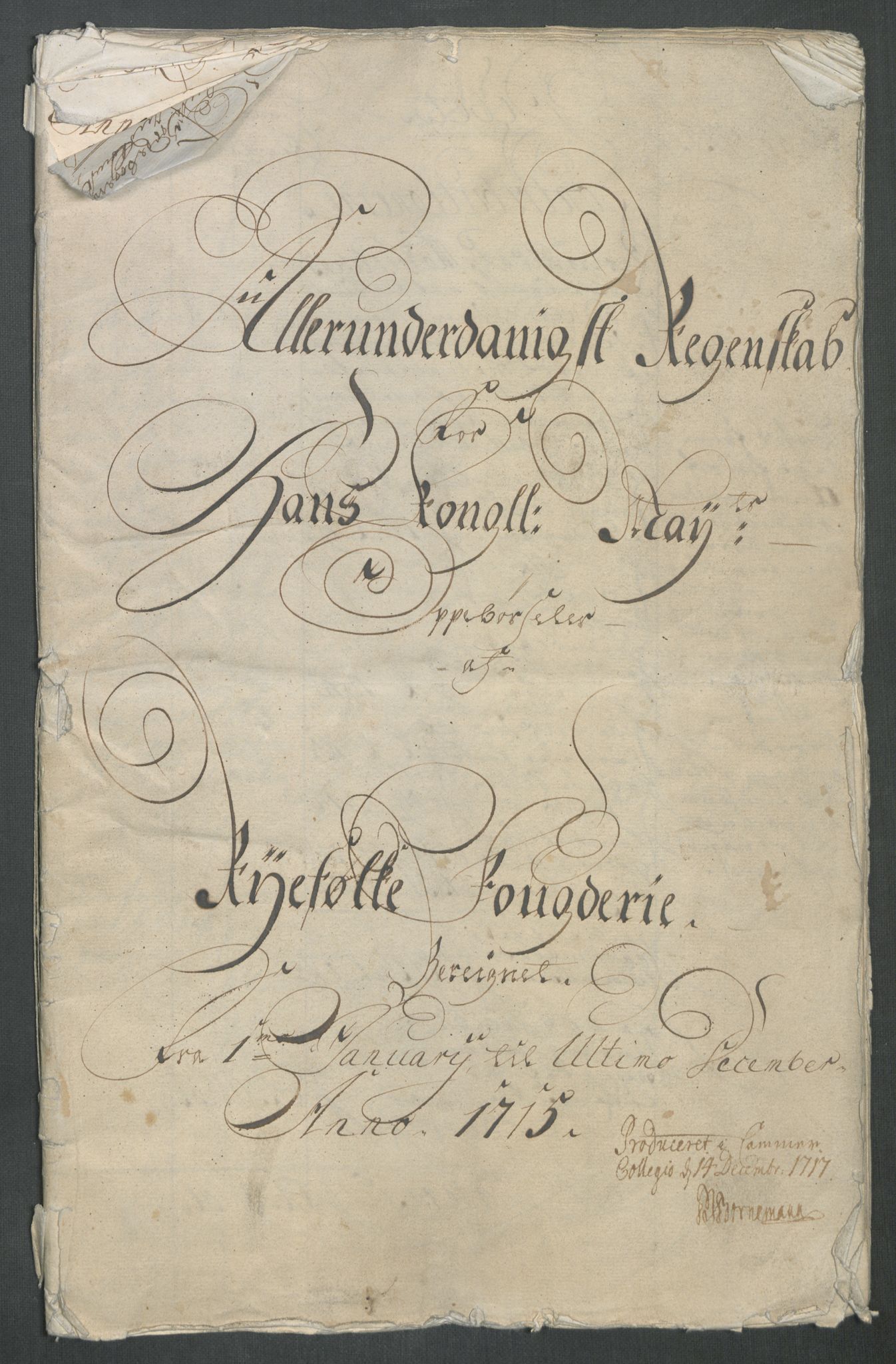 Rentekammeret inntil 1814, Reviderte regnskaper, Fogderegnskap, RA/EA-4092/R47/L2868: Fogderegnskap Ryfylke, 1715, p. 4