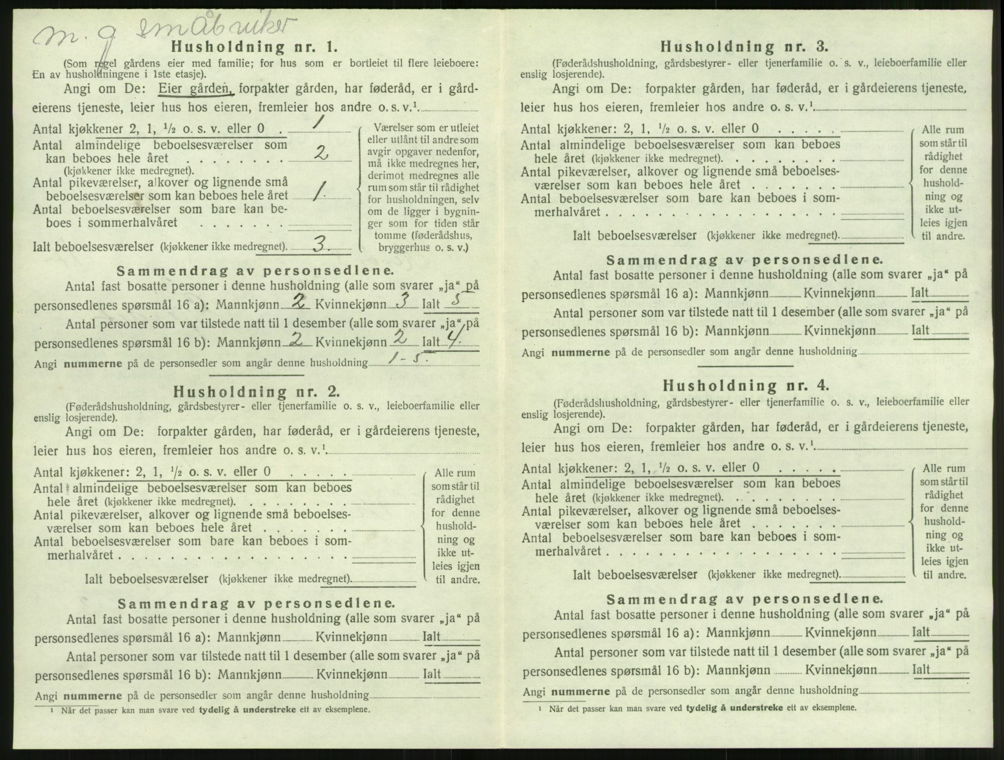 SAT, 1920 census for Herøy (MR), 1920, p. 1422