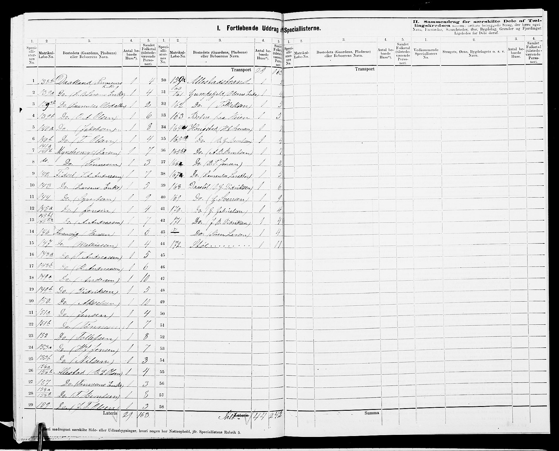 SAK, 1875 census for 1042L Flekkefjord/Nes og Hidra, 1875, p. 53