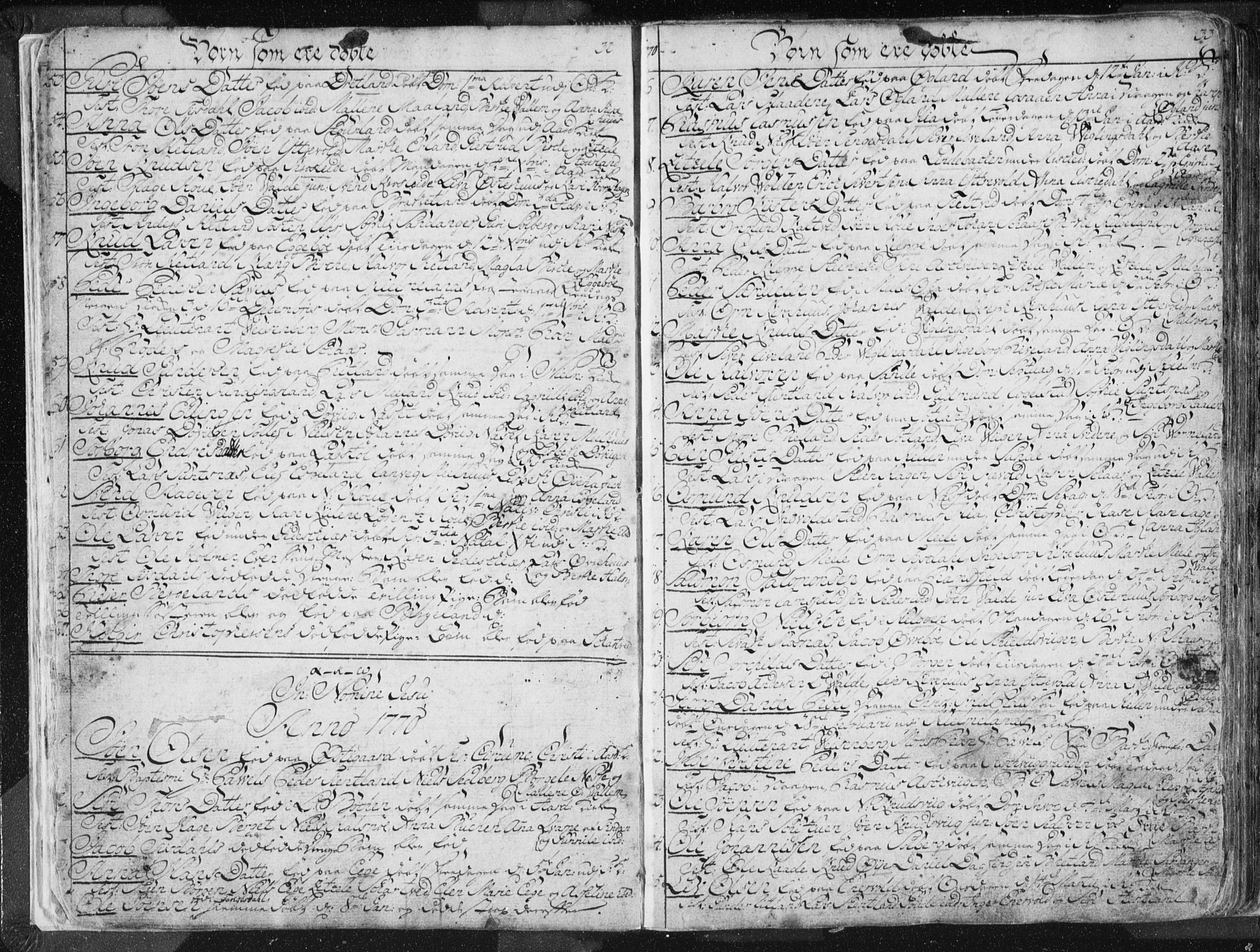 Hjelmeland sokneprestkontor, SAST/A-101843/01/IV/L0001: Parish register (official) no. A 1, 1760-1799, p. 32-33