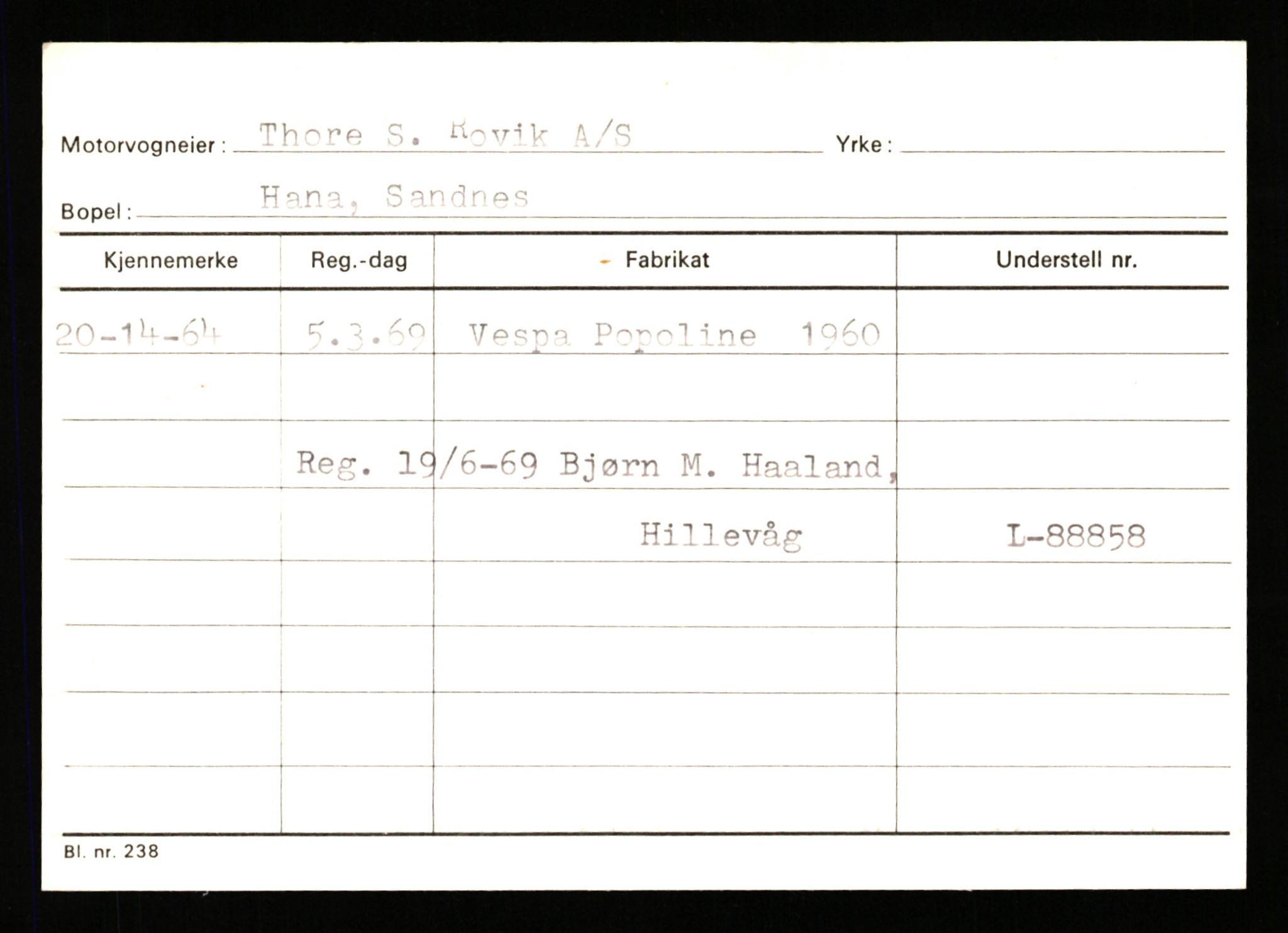 Stavanger trafikkstasjon, AV/SAST-A-101942/0/G/L0010: Registreringsnummer: 130000 - 239953, 1930-1971, p. 2299