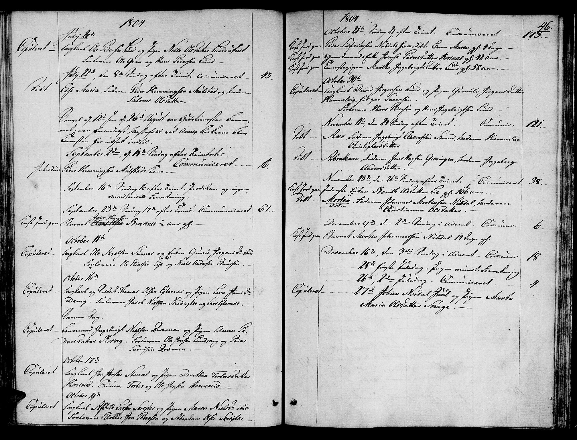 Ministerialprotokoller, klokkerbøker og fødselsregistre - Nord-Trøndelag, SAT/A-1458/780/L0633: Parish register (official) no. 780A02 /1, 1787-1814, p. 46