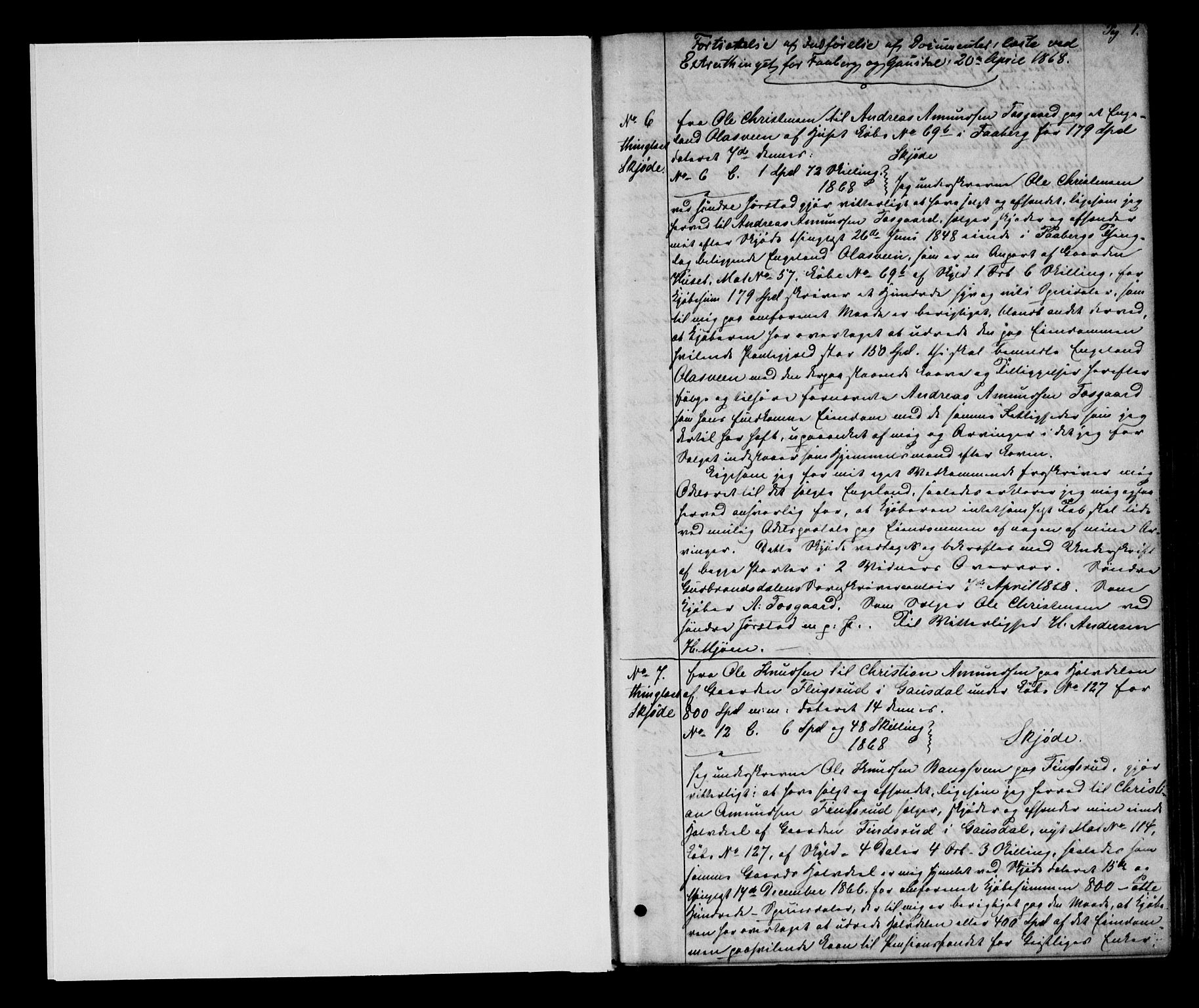 Sør-Gudbrandsdal tingrett, AV/SAH-TING-004/H/Hb/Hba/L0014: Mortgage book no. I 14, 1868-1873, p. 0-1