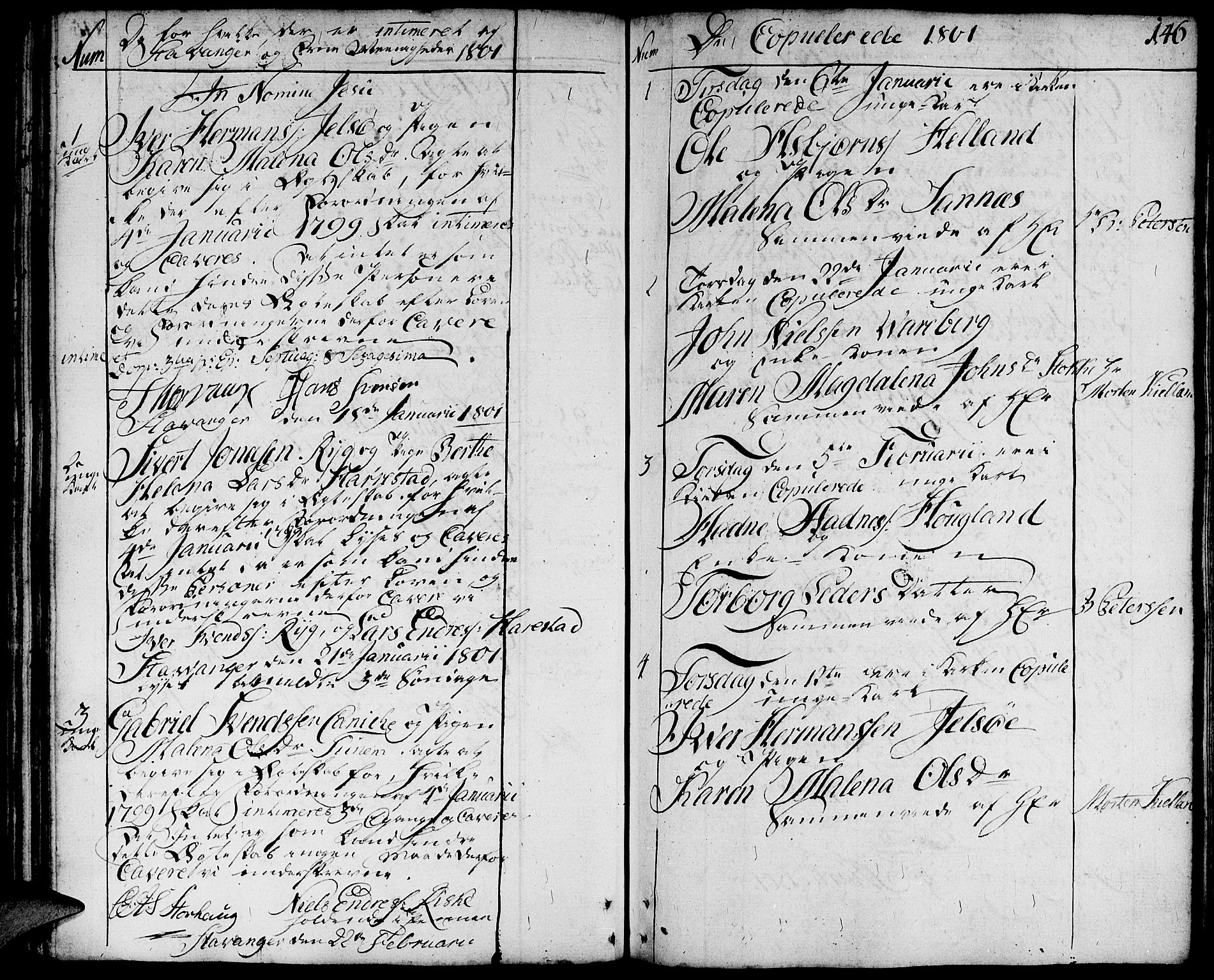 Domkirken sokneprestkontor, SAST/A-101812/001/30/30BA/L0006: Parish register (official) no. A 6, 1783-1815, p. 146