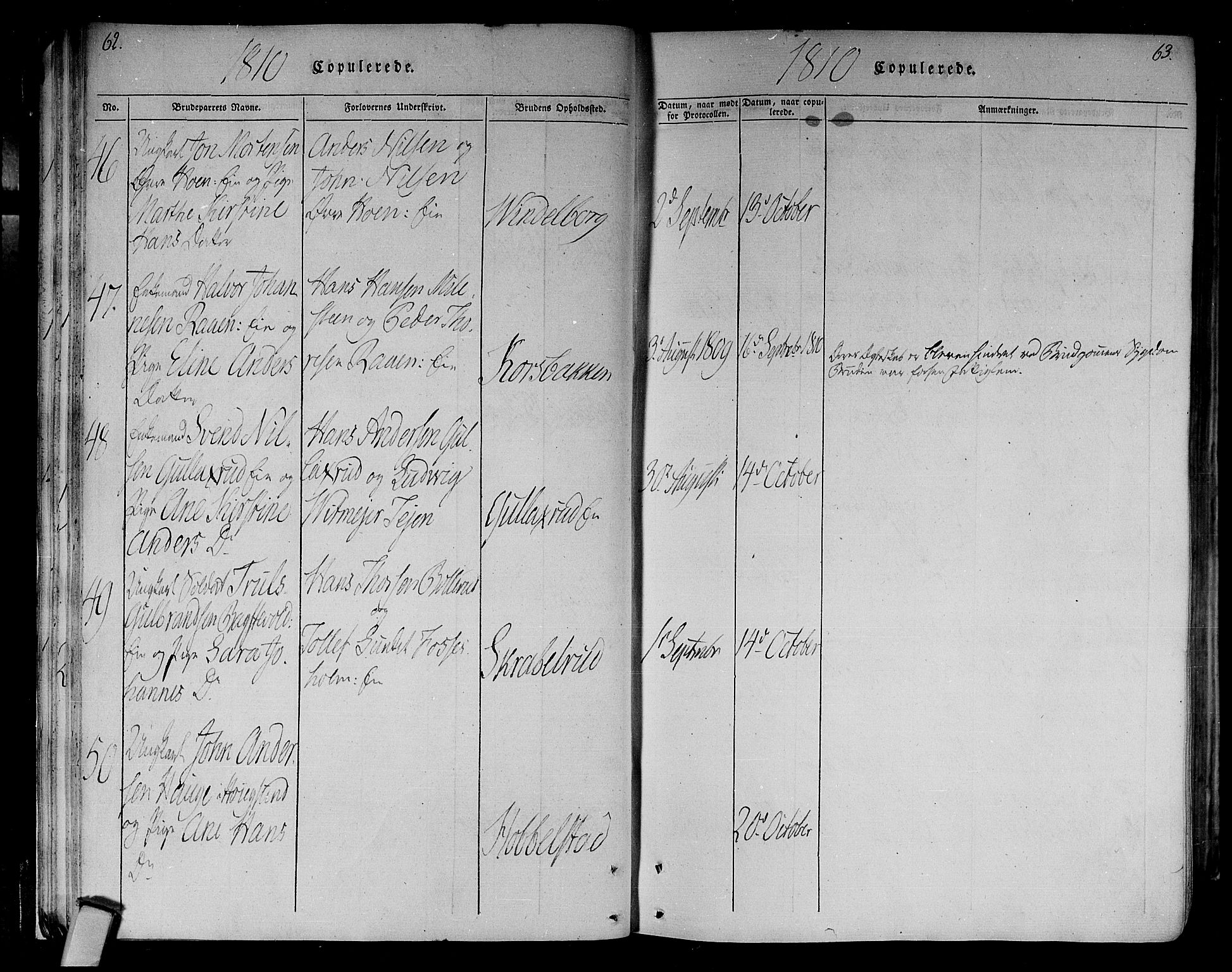 Eiker kirkebøker, AV/SAKO-A-4/F/Fa/L0010: Parish register (official) no. I 10, 1806-1815, p. 62-63