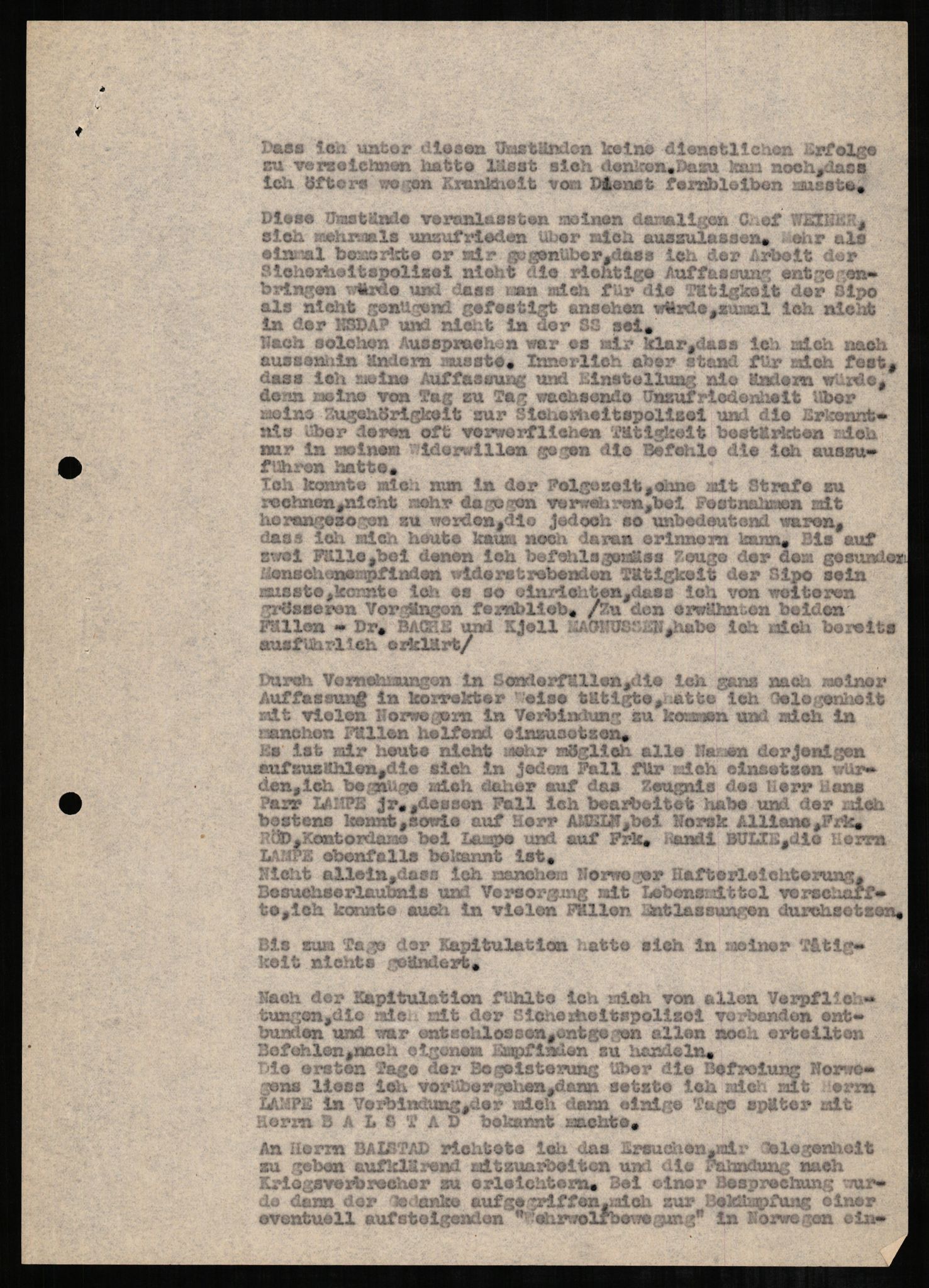 Forsvaret, Forsvarets overkommando II, AV/RA-RAFA-3915/D/Db/L0002: CI Questionaires. Tyske okkupasjonsstyrker i Norge. Tyskere., 1945-1946, p. 348