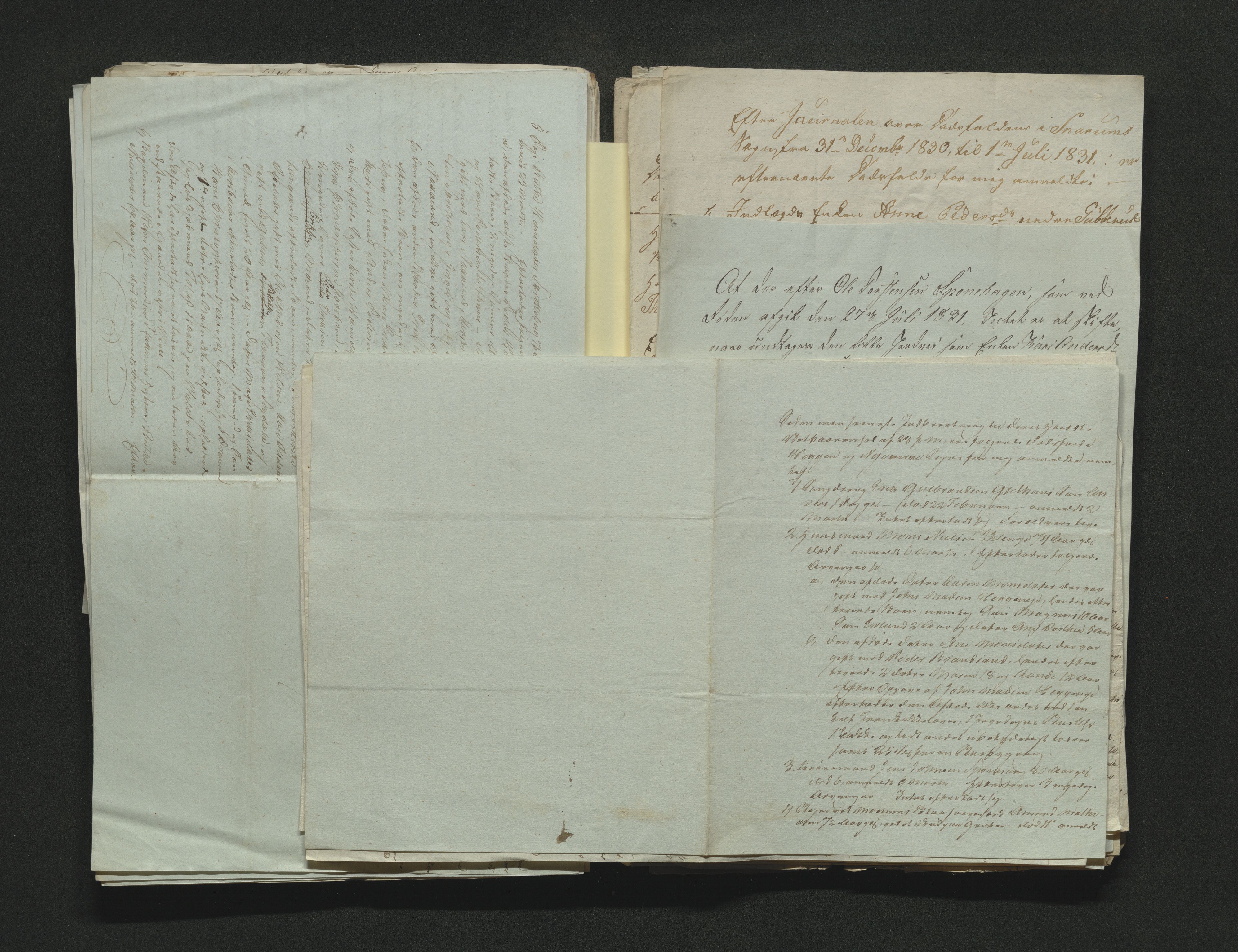 Eiker, Modum og Sigdal sorenskriveri, AV/SAKO-A-123/H/Ha/Hab/L0003: Dødsfallsmeldinger, 1830-1833