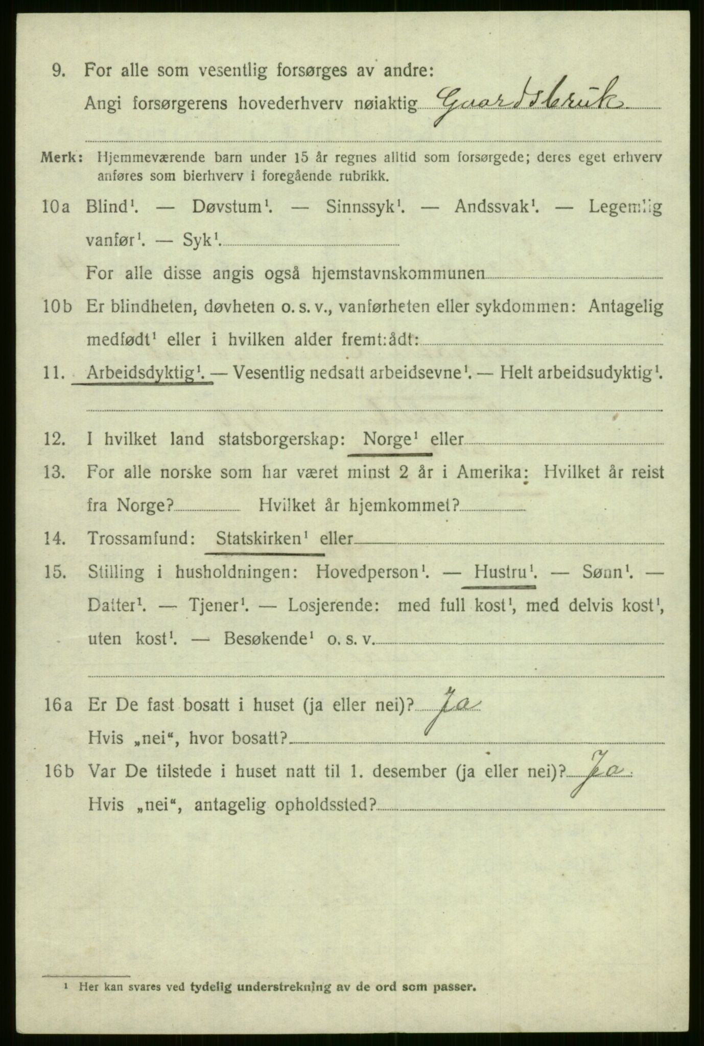 SAB, 1920 census for Evanger, 1920, p. 3972