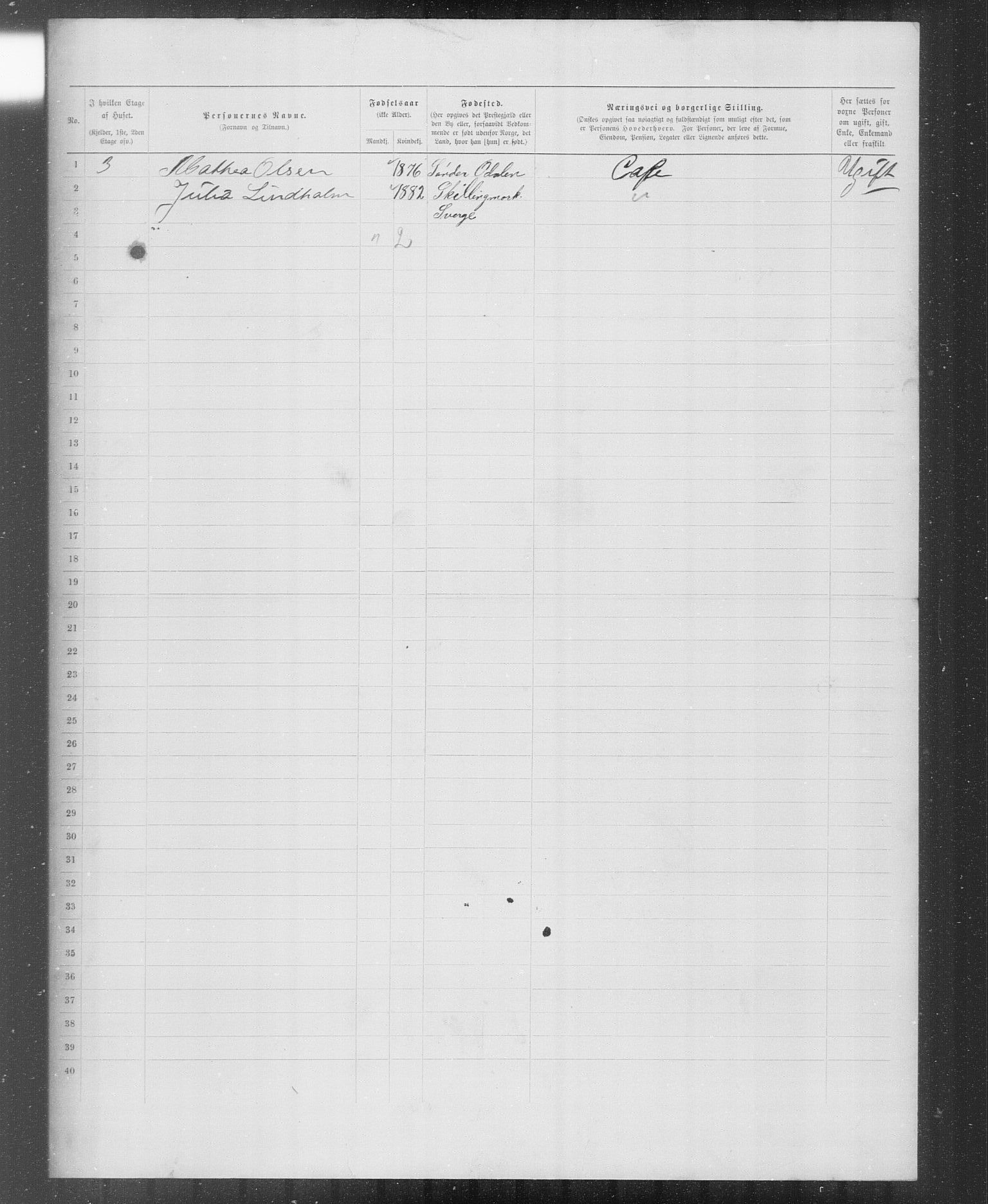 OBA, Municipal Census 1899 for Kristiania, 1899, p. 6405