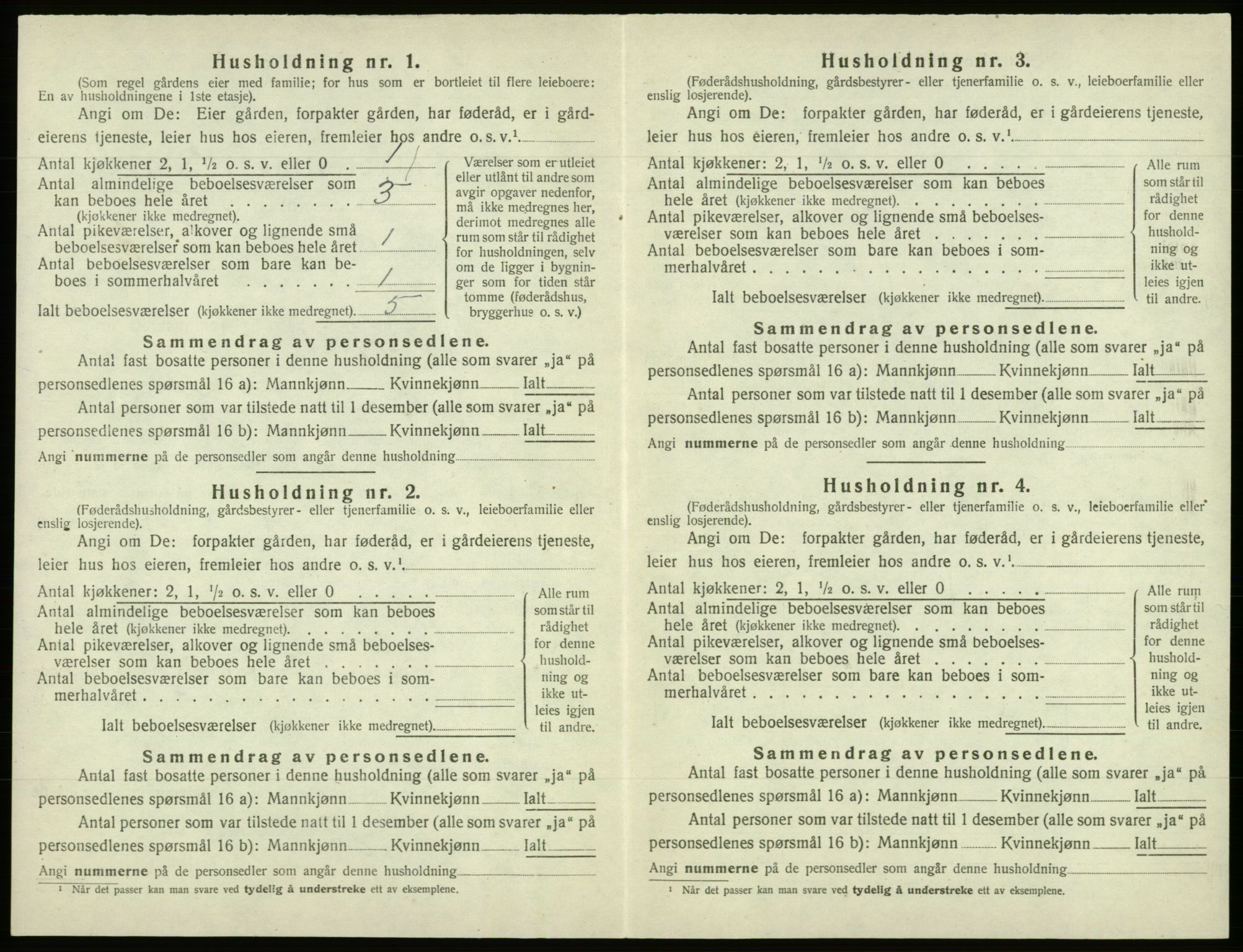 SAB, 1920 census for Os, 1920, p. 414