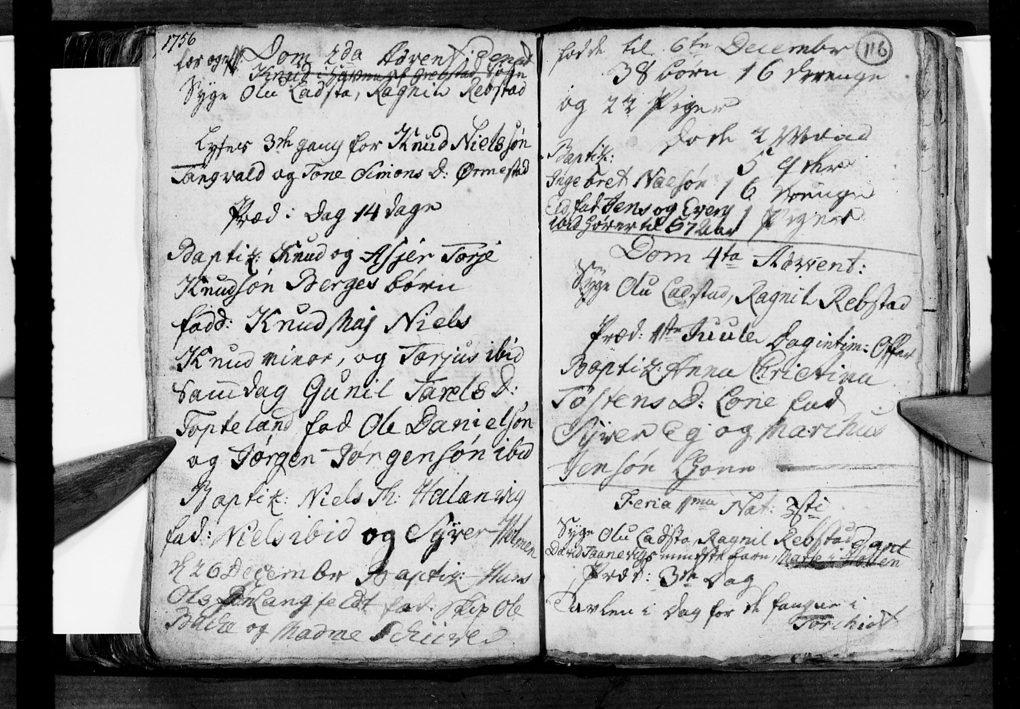 Søgne sokneprestkontor, AV/SAK-1111-0037/F/Fa/Fab/L0003: Parish register (official) no. A 3, 1751-1759, p. 116