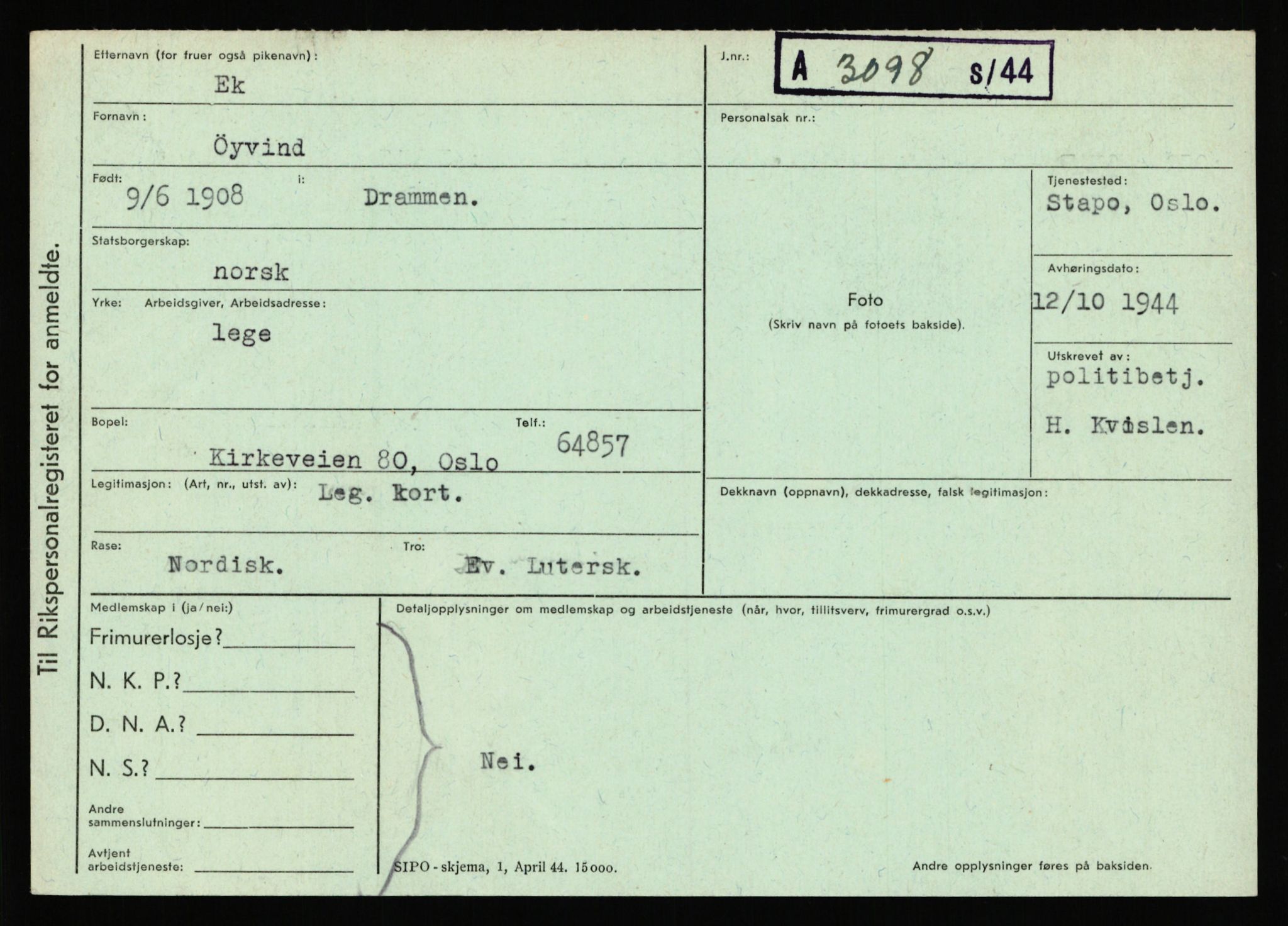 Statspolitiet - Hovedkontoret / Osloavdelingen, AV/RA-S-1329/C/Ca/L0004: Eid - funn av gjenstander	, 1943-1945, p. 347