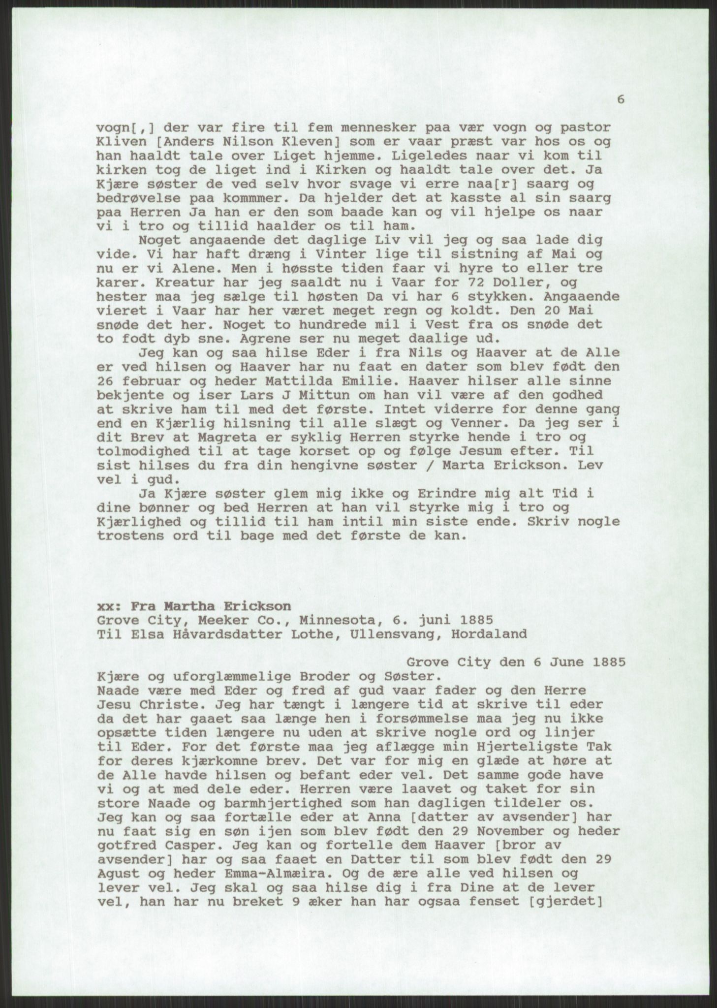 Samlinger til kildeutgivelse, Amerikabrevene, AV/RA-EA-4057/F/L0032: Innlån fra Hordaland: Nesheim - Øverland, 1838-1914, p. 1083