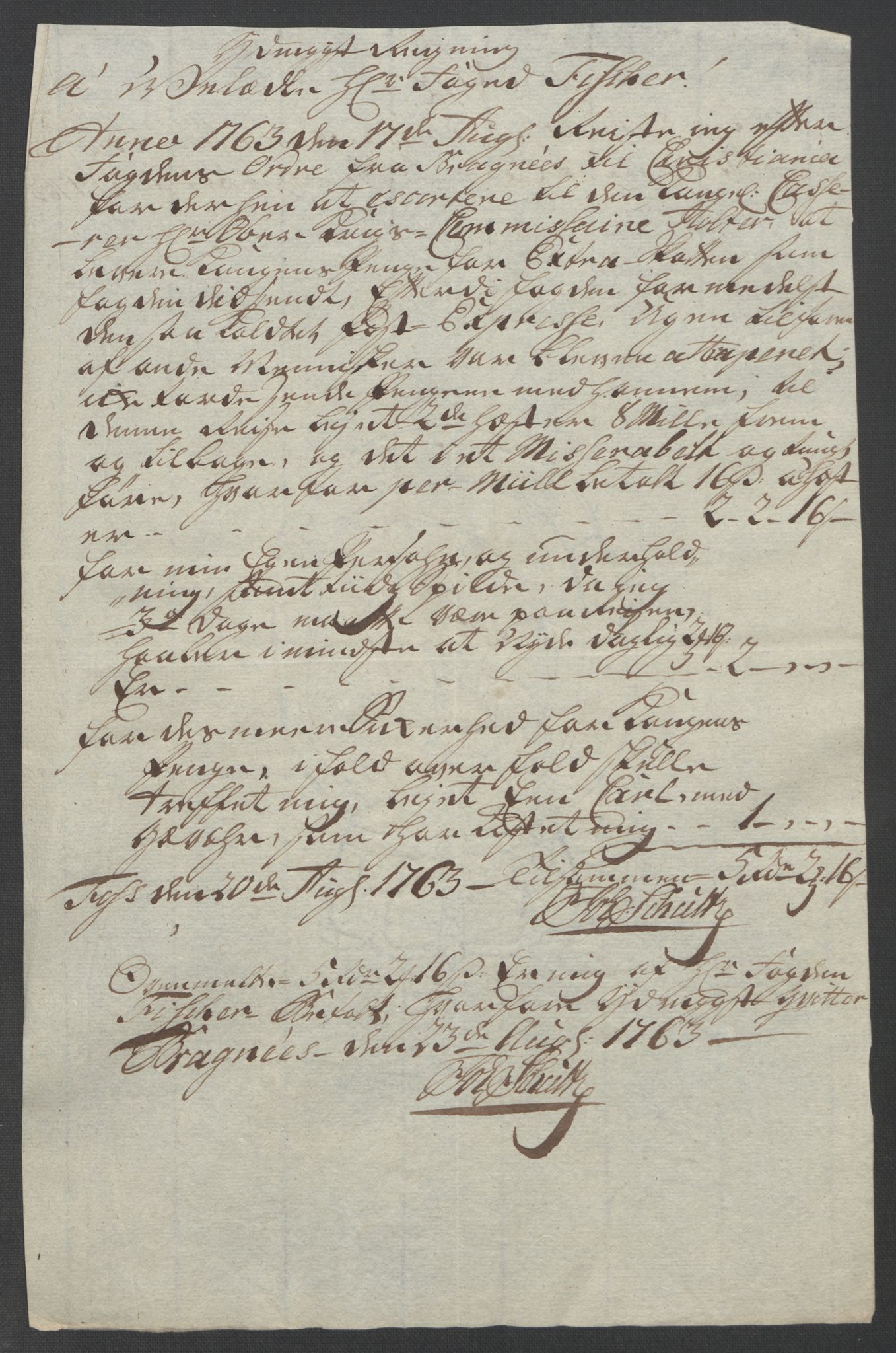 Rentekammeret inntil 1814, Reviderte regnskaper, Fogderegnskap, AV/RA-EA-4092/R31/L1833: Ekstraskatten Hurum, Røyken, Eiker, Lier og Buskerud, 1762-1764, p. 144