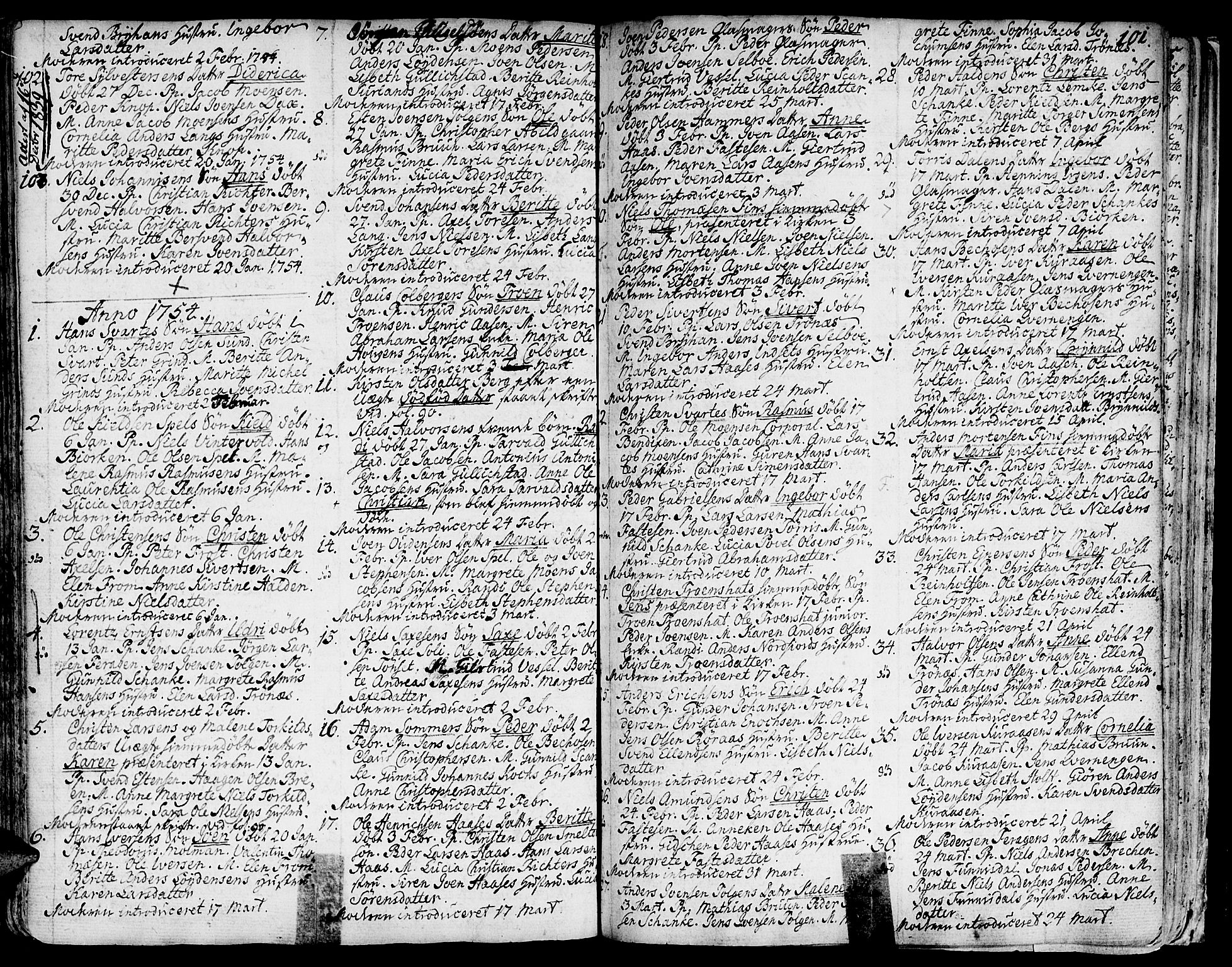 Ministerialprotokoller, klokkerbøker og fødselsregistre - Sør-Trøndelag, SAT/A-1456/681/L0925: Parish register (official) no. 681A03, 1727-1766, p. 101
