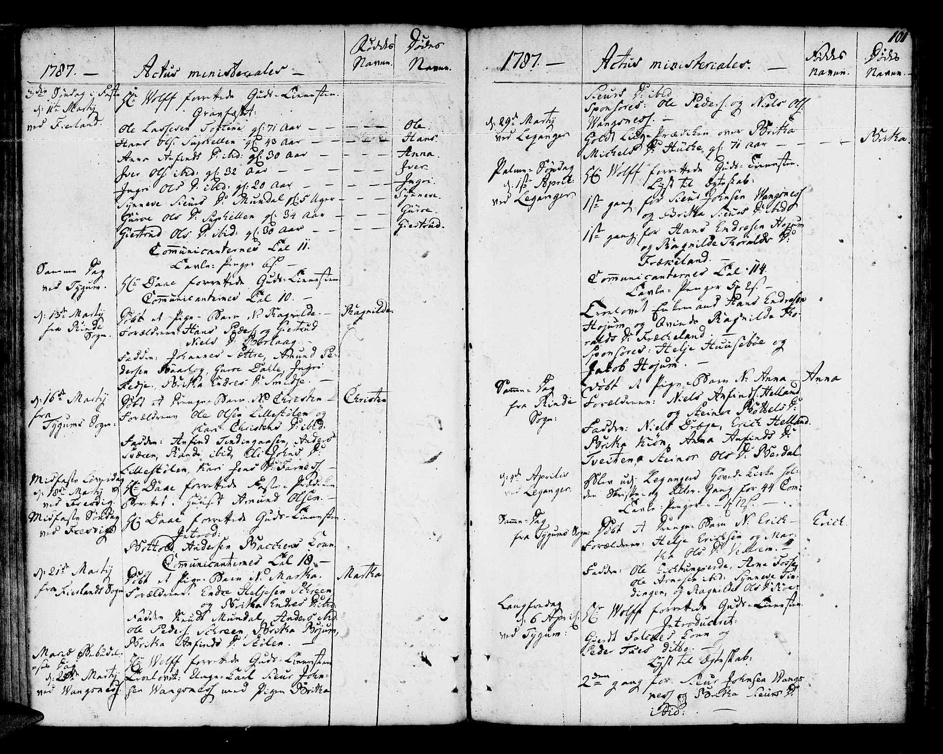 Leikanger sokneprestembete, AV/SAB-A-81001/H/Haa/Haaa/L0004: Parish register (official) no. A 4, 1770-1791, p. 101