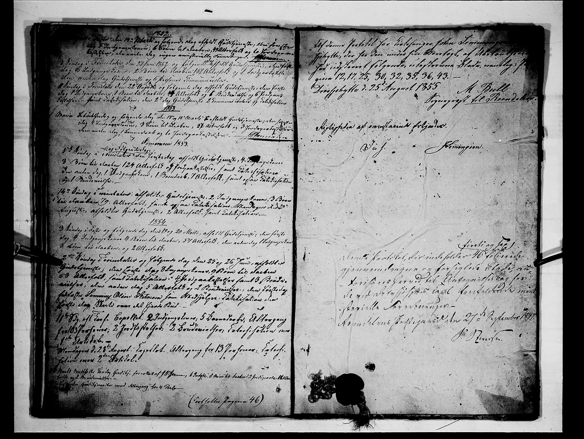 Rendalen prestekontor, AV/SAH-PREST-054/H/Ha/Hab/L0001: Parish register (copy) no. 1, 1847-1857