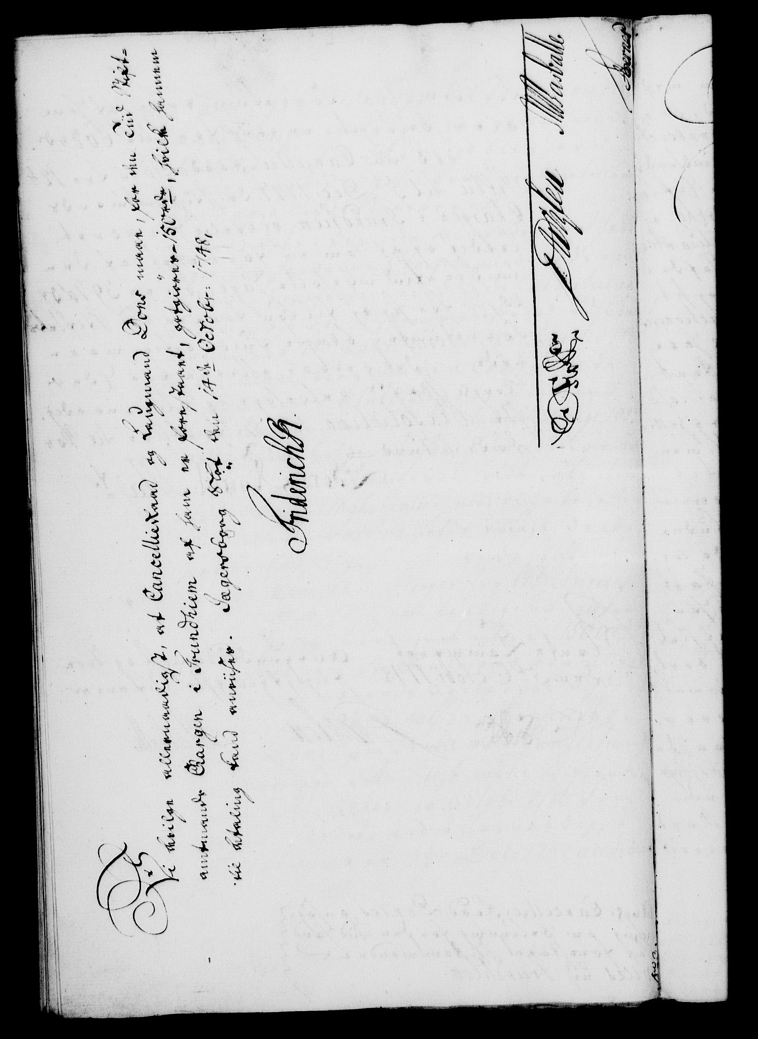 Rentekammeret, Kammerkanselliet, RA/EA-3111/G/Gf/Gfa/L0030: Norsk relasjons- og resolusjonsprotokoll (merket RK 52.30), 1748, p. 528