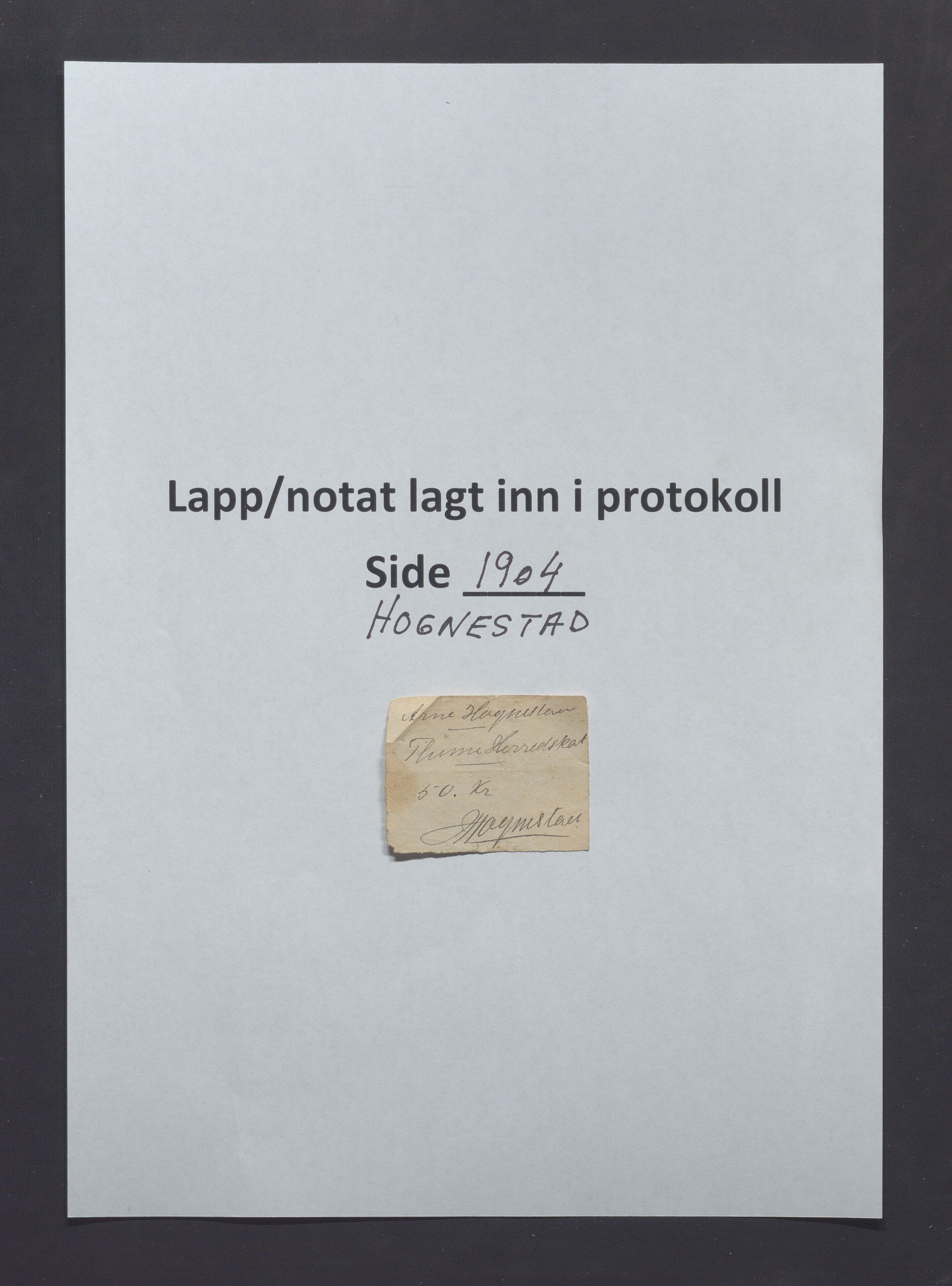 Time kommune - Line/Hognestad skole, IKAR/K-100802/H/L0004: Skoleprotokoll, 1899-1906