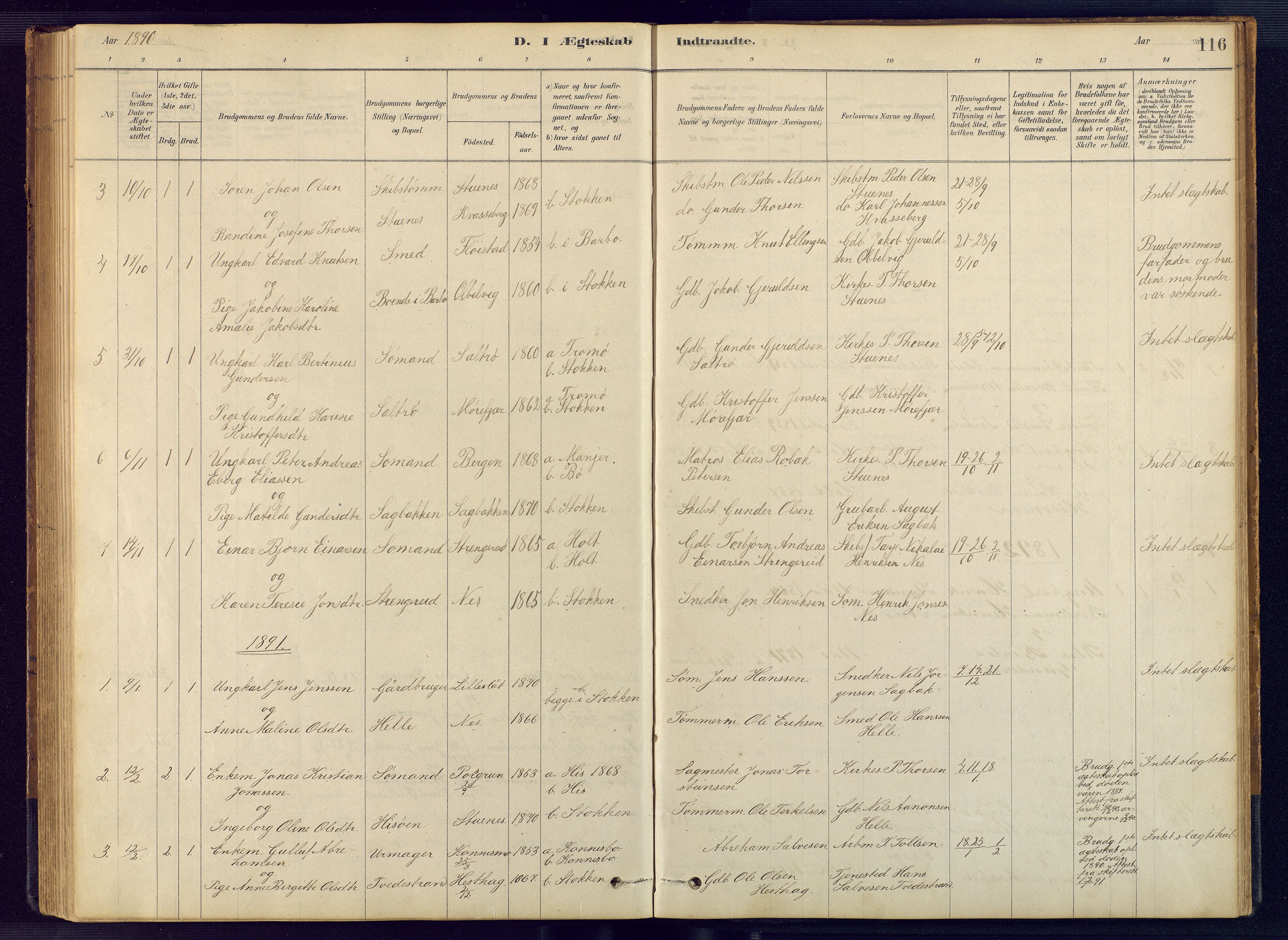 Austre Moland sokneprestkontor, SAK/1111-0001/F/Fb/Fbb/L0001: Parish register (copy) no. B 1, 1878-1904, p. 116