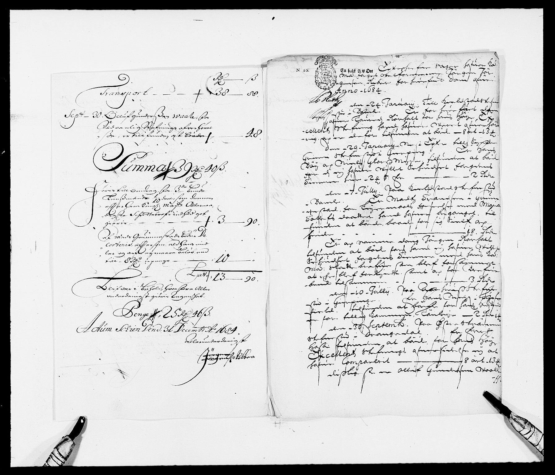 Rentekammeret inntil 1814, Reviderte regnskaper, Fogderegnskap, RA/EA-4092/R34/L2047: Fogderegnskap Bamble, 1684, p. 15