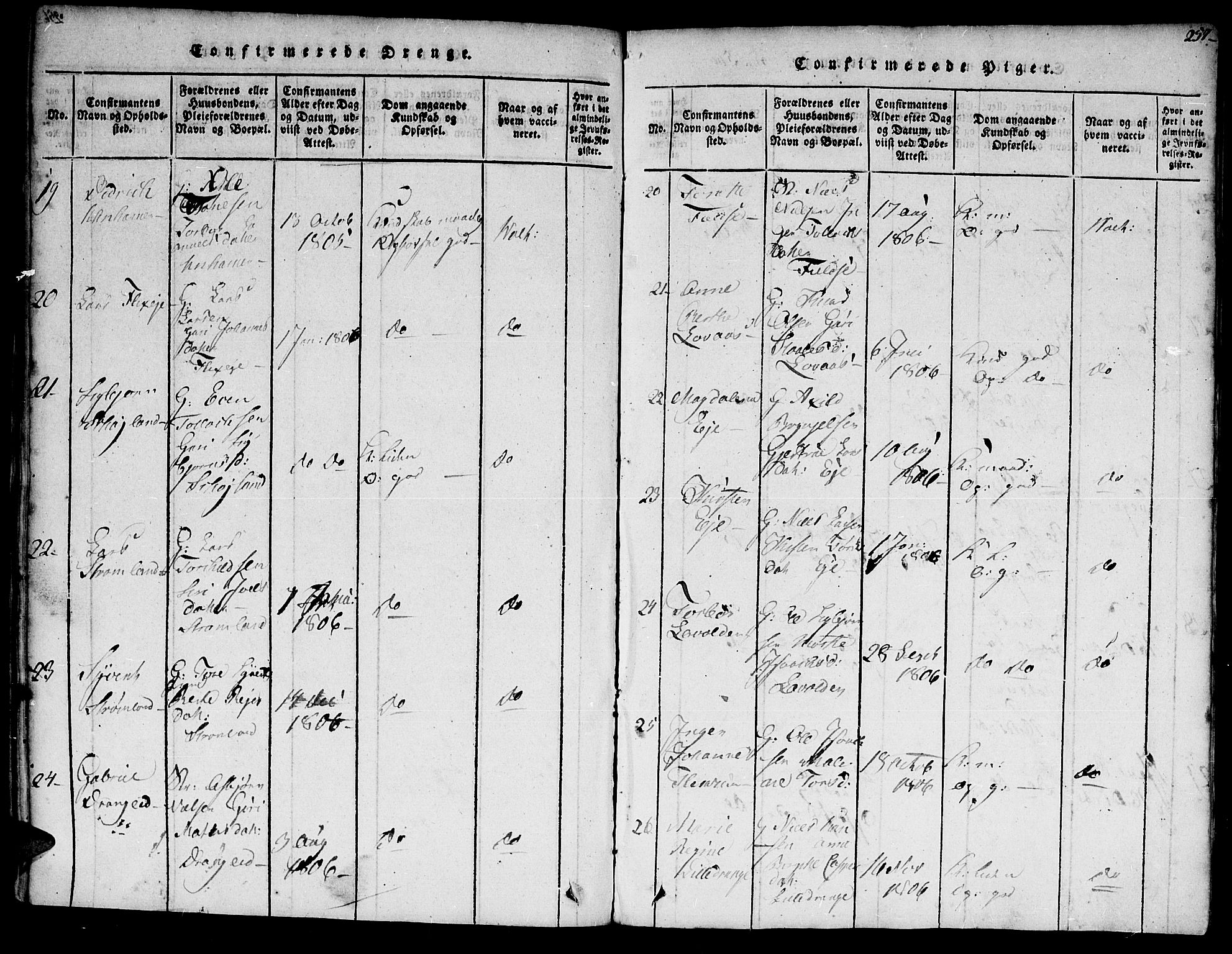 Flekkefjord sokneprestkontor, AV/SAK-1111-0012/F/Fa/Fac/L0002: Parish register (official) no. A 2, 1815-1826, p. 256