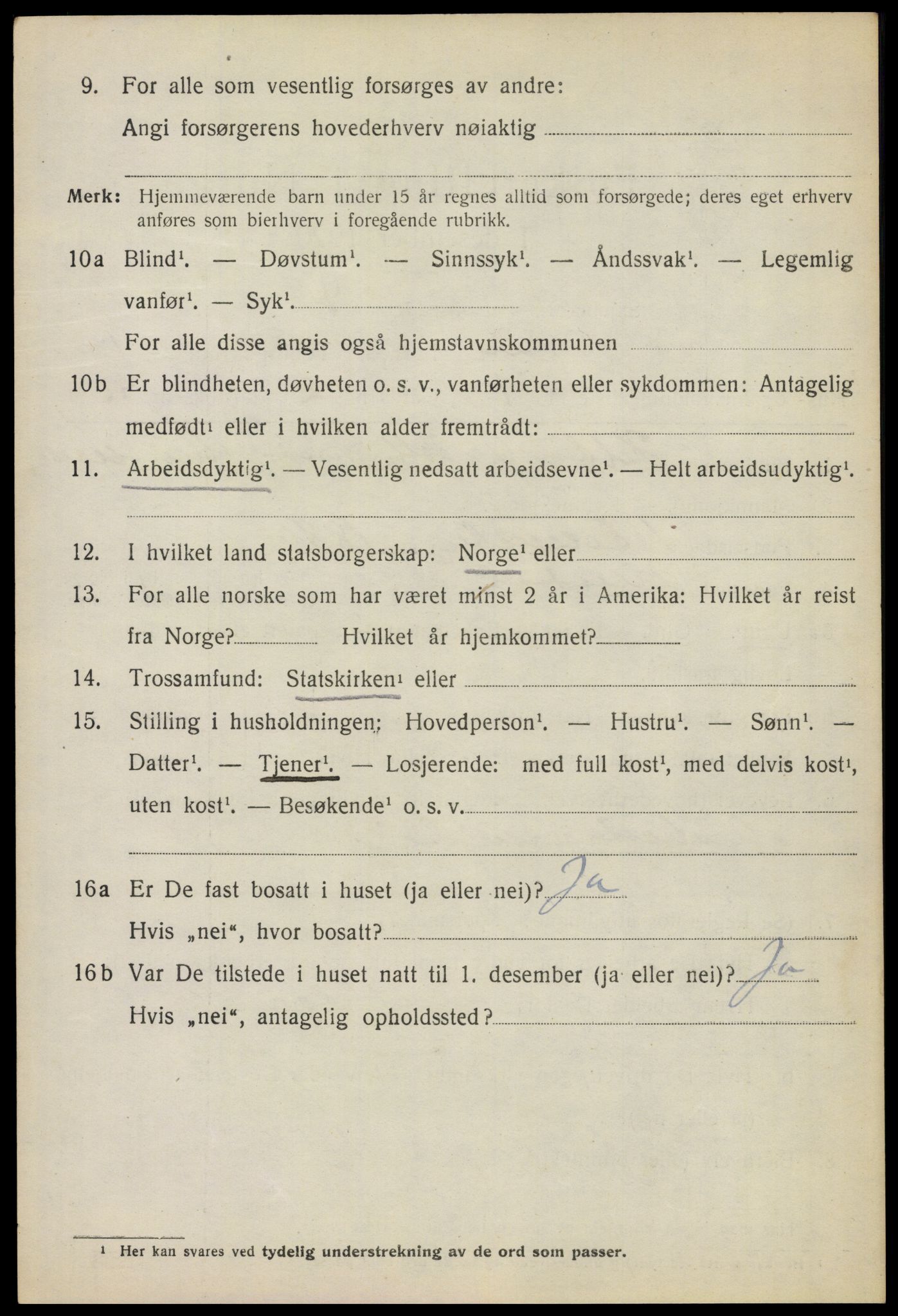 SAO, 1920 census for Asker, 1920, p. 2305