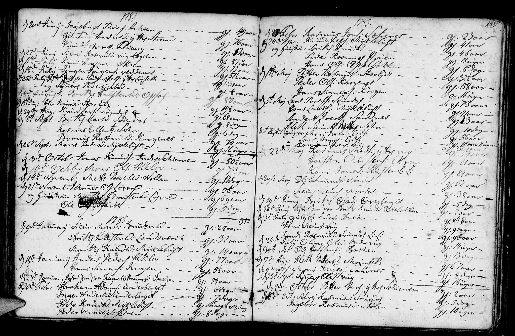 Ministerialprotokoller, klokkerbøker og fødselsregistre - Møre og Romsdal, SAT/A-1454/501/L0002: Parish register (official) no. 501A02, 1760-1816, p. 149
