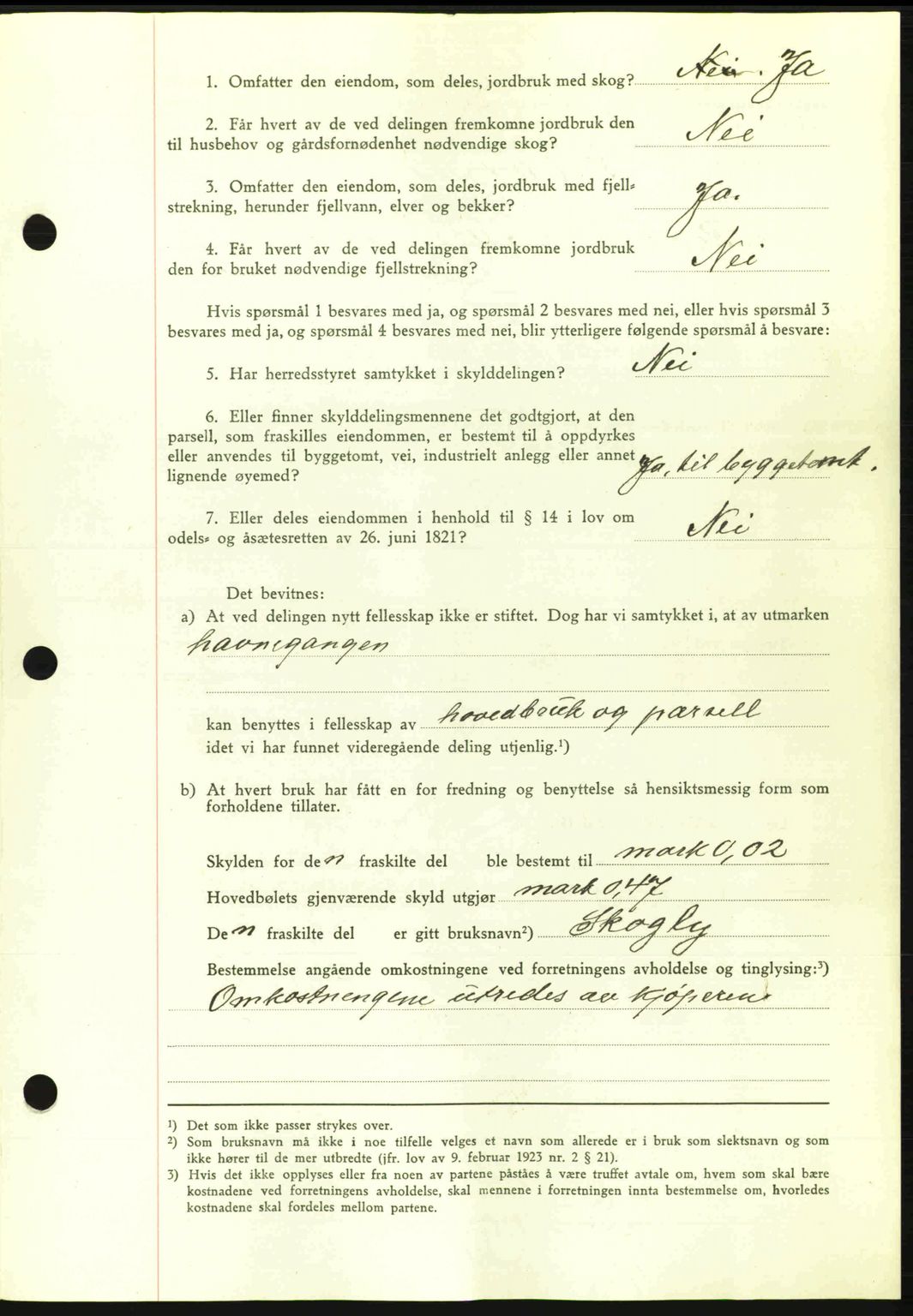 Romsdal sorenskriveri, AV/SAT-A-4149/1/2/2C: Mortgage book no. A15, 1943-1944, Diary no: : 2101/1943