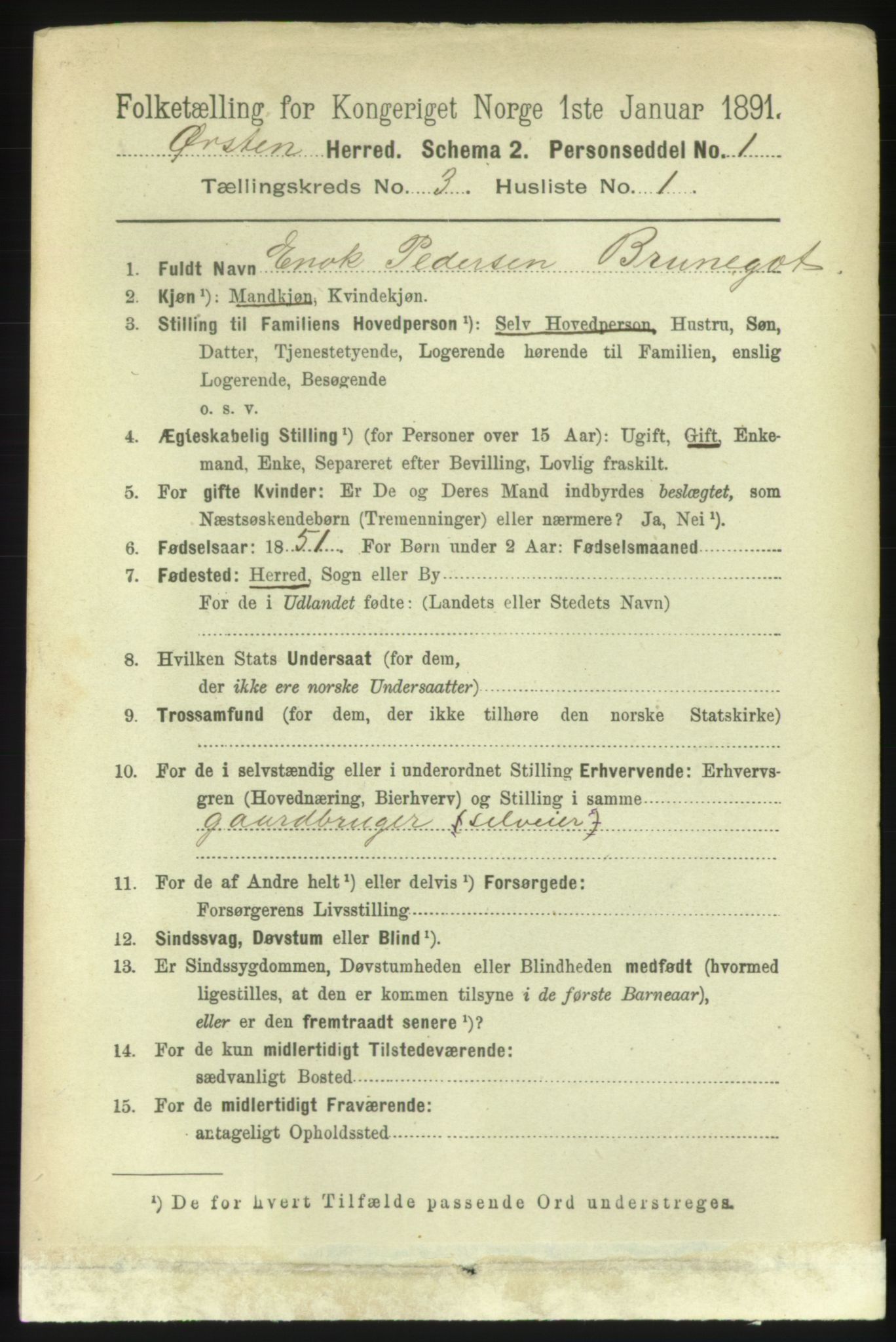 RA, 1891 census for 1520 Ørsta, 1891, p. 1212