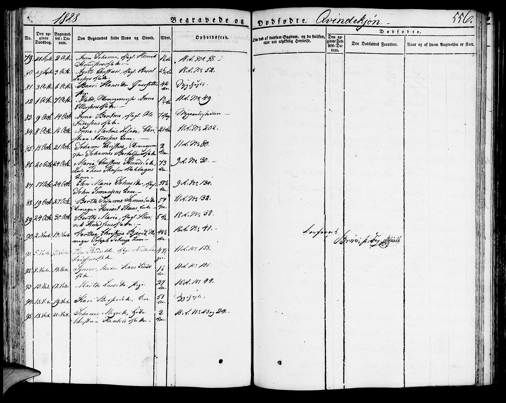 Domkirken sokneprestembete, AV/SAB-A-74801/H/Haa/L0012: Parish register (official) no. A 12, 1821-1840, p. 556