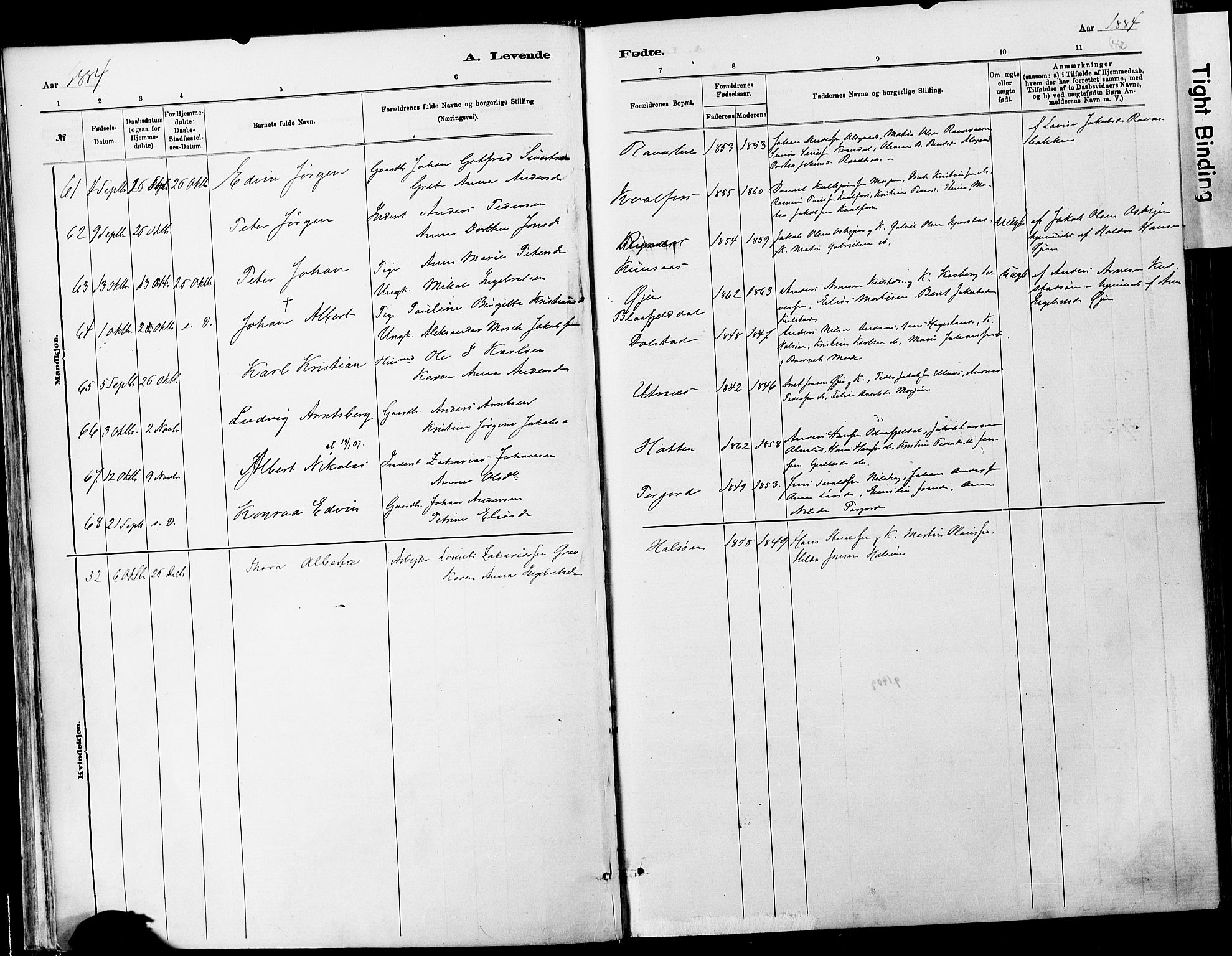 Ministerialprotokoller, klokkerbøker og fødselsregistre - Nordland, SAT/A-1459/820/L0295: Parish register (official) no. 820A16, 1880-1896, p. 42